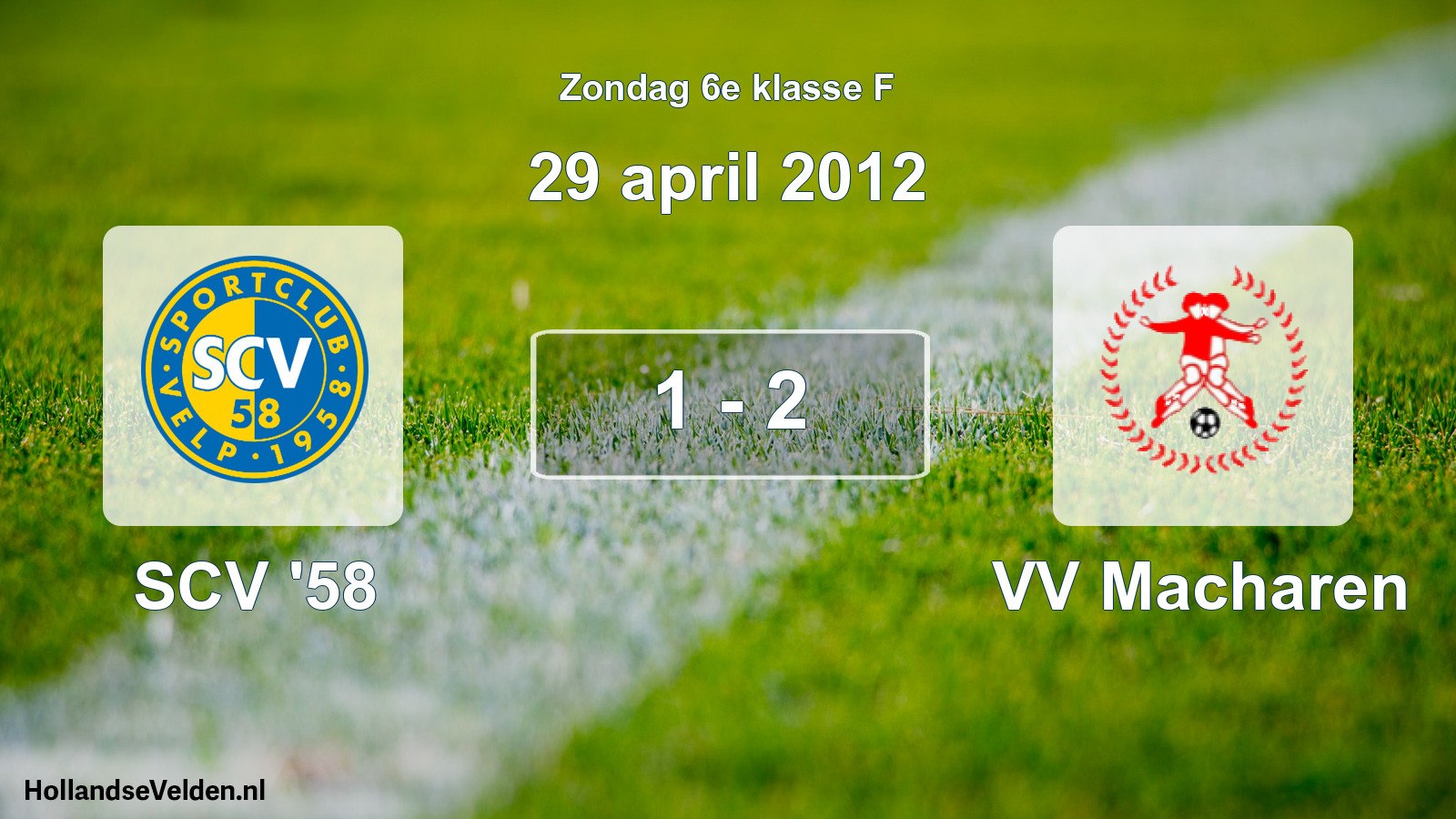 Total number of matches played: SCV '58 - VV Macharen 1 - 2 (29 April 2012)