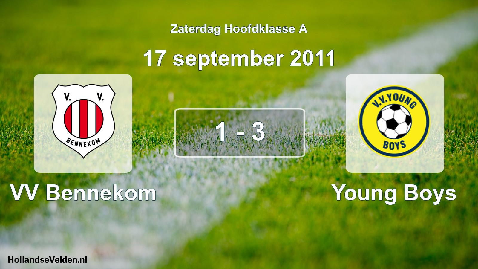 Total number of matches played: VV Bennekom - Young Boys 1 - 3 (17 September 2011)