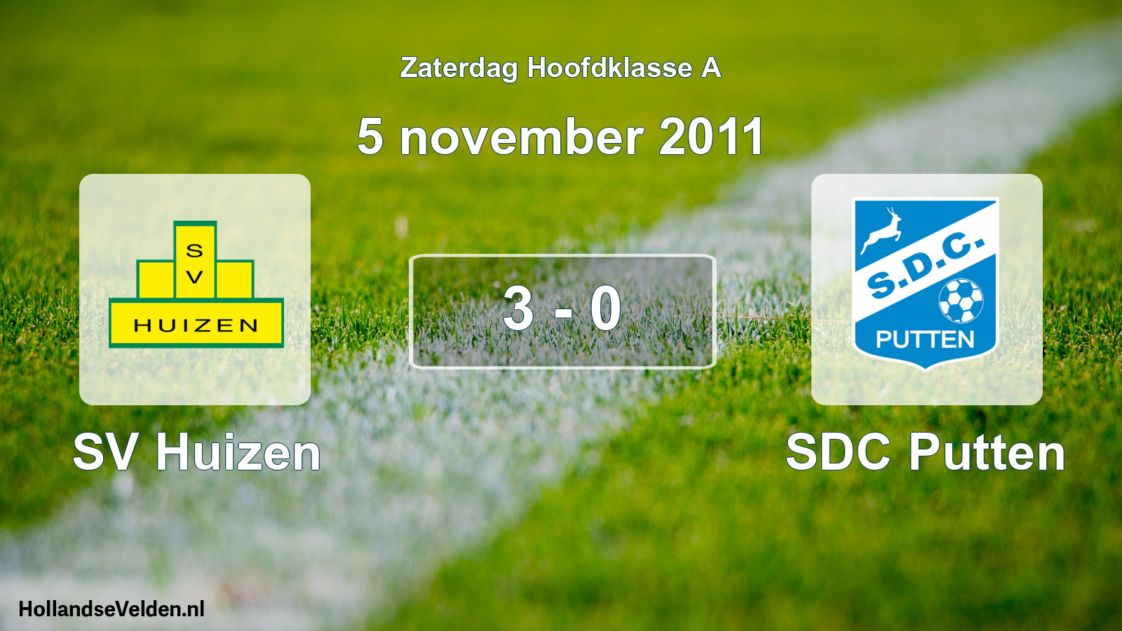 Total number of matches played: SV Huizen - SDC Putten 3 - 0 (5 November 2011)