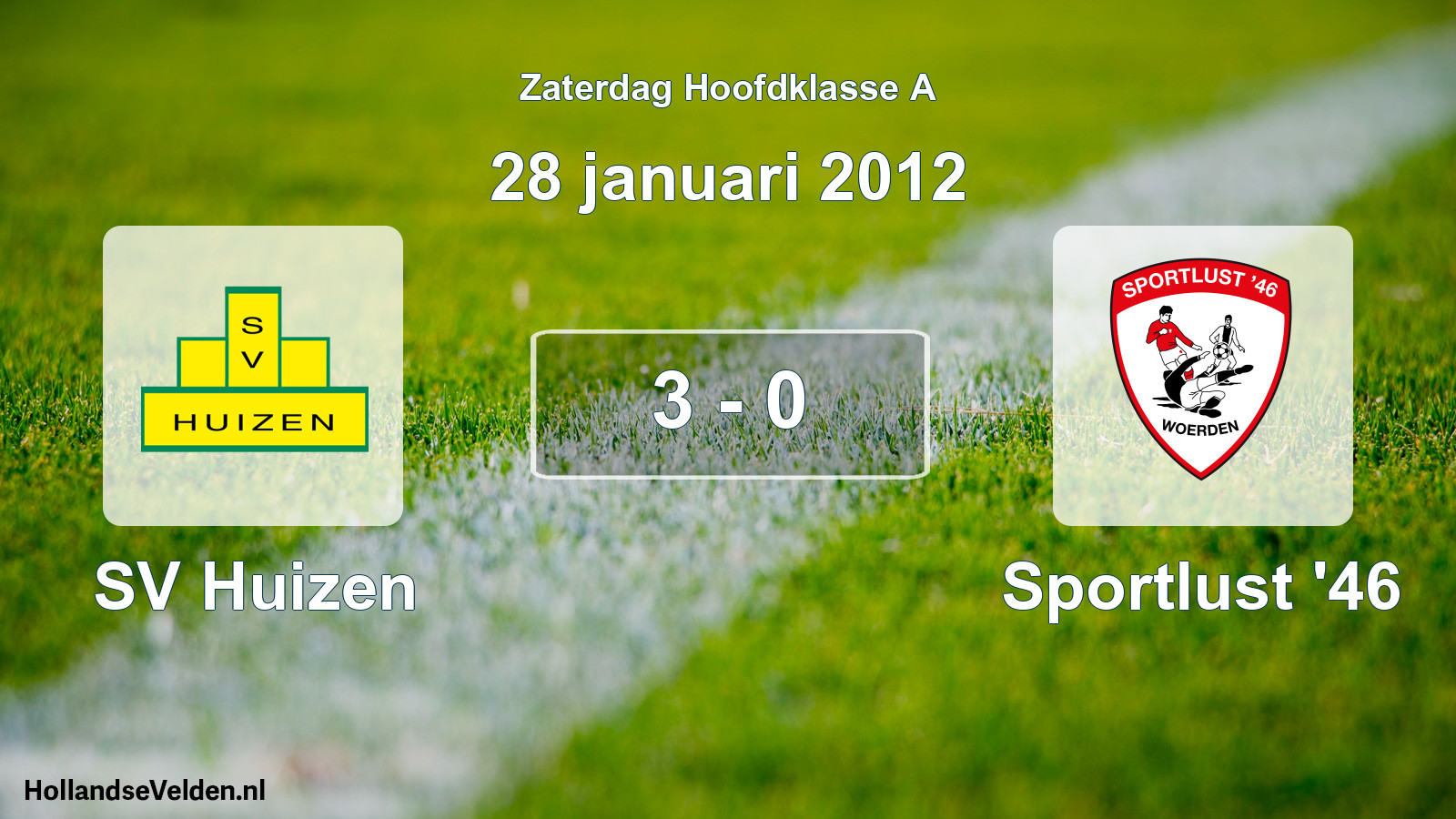 Total number of matches played: SV Huizen - Sportlust '46 3 - 0 (28 January 2012)