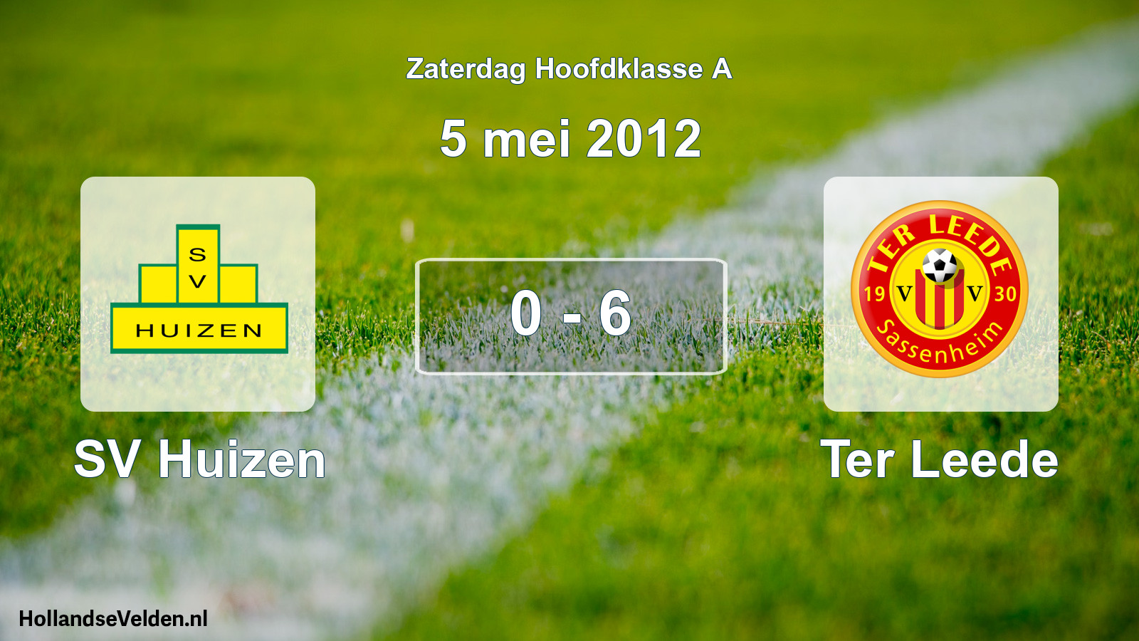 Total number of matches played: SV Huizen - Ter Leede 0 - 6 (5 May 2012)