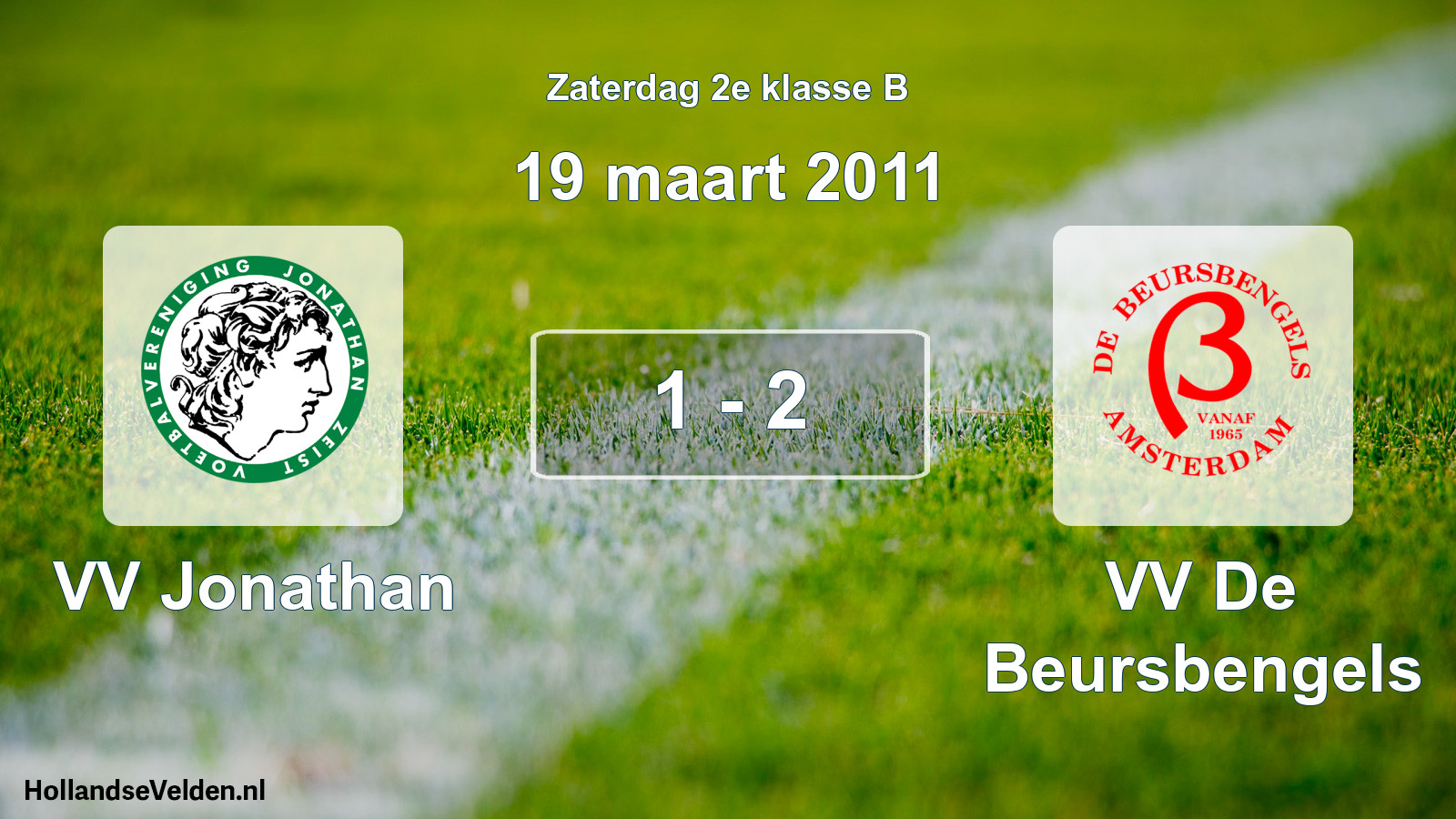 Total number of matches played: VV Jonathan - VV De Beursbengels 1 - 2 (19 March 2011)