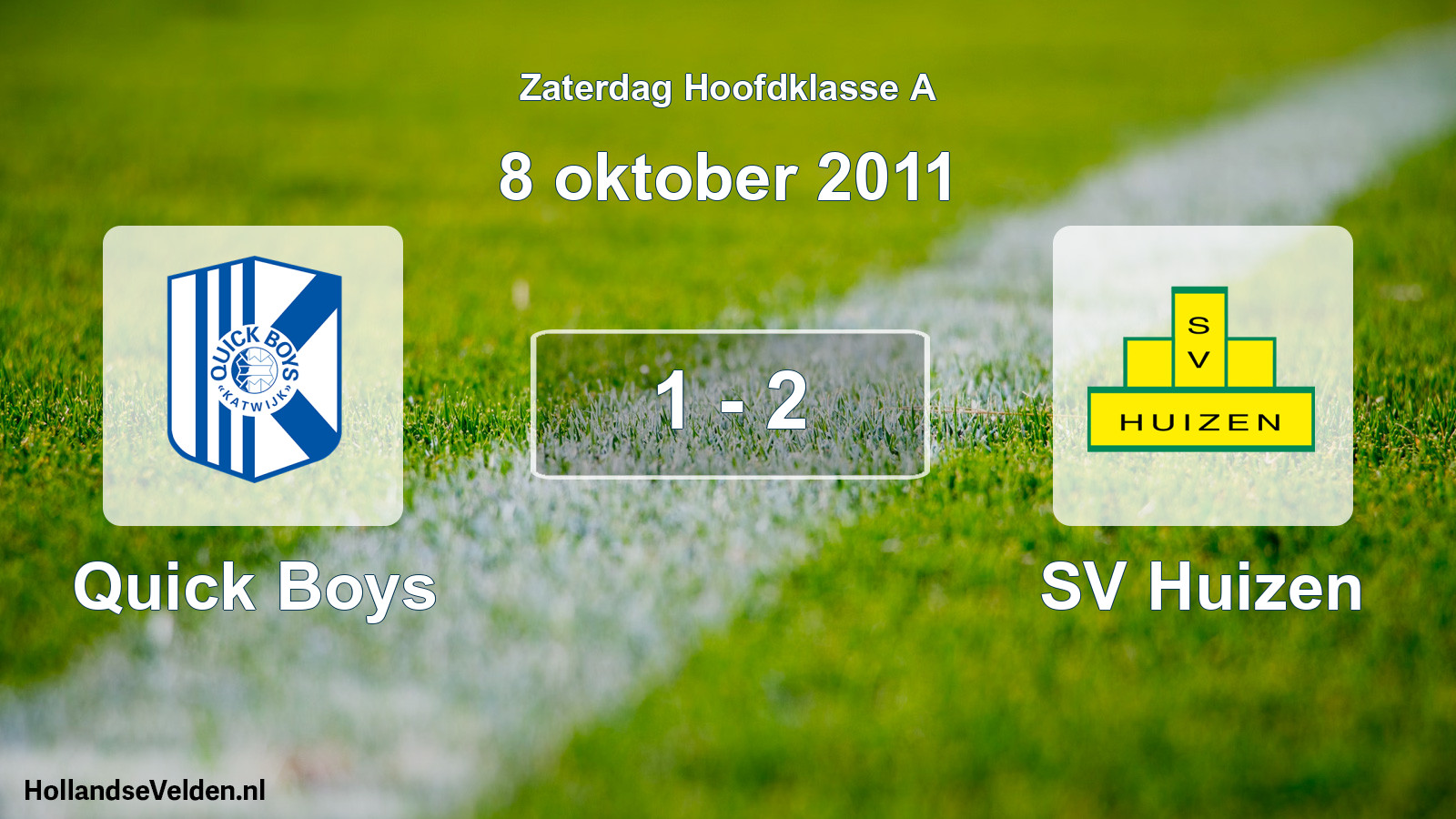 Total number of matches played: Quick Boys - SV Huizen 1 - 2 (8 October 2011)