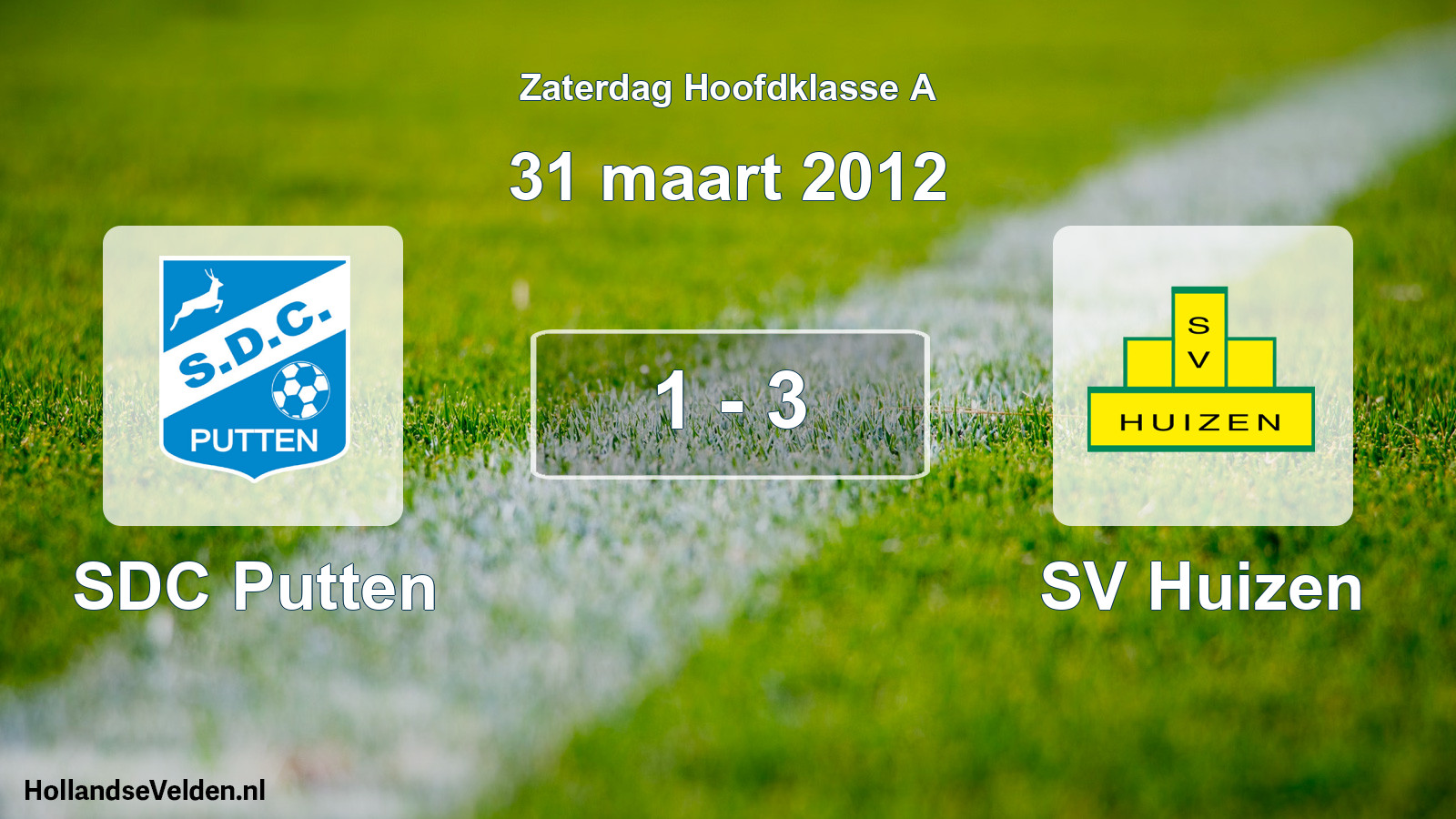 Total number of matches played: SDC Putten - SV Huizen 1 - 3 (31 March 2012)