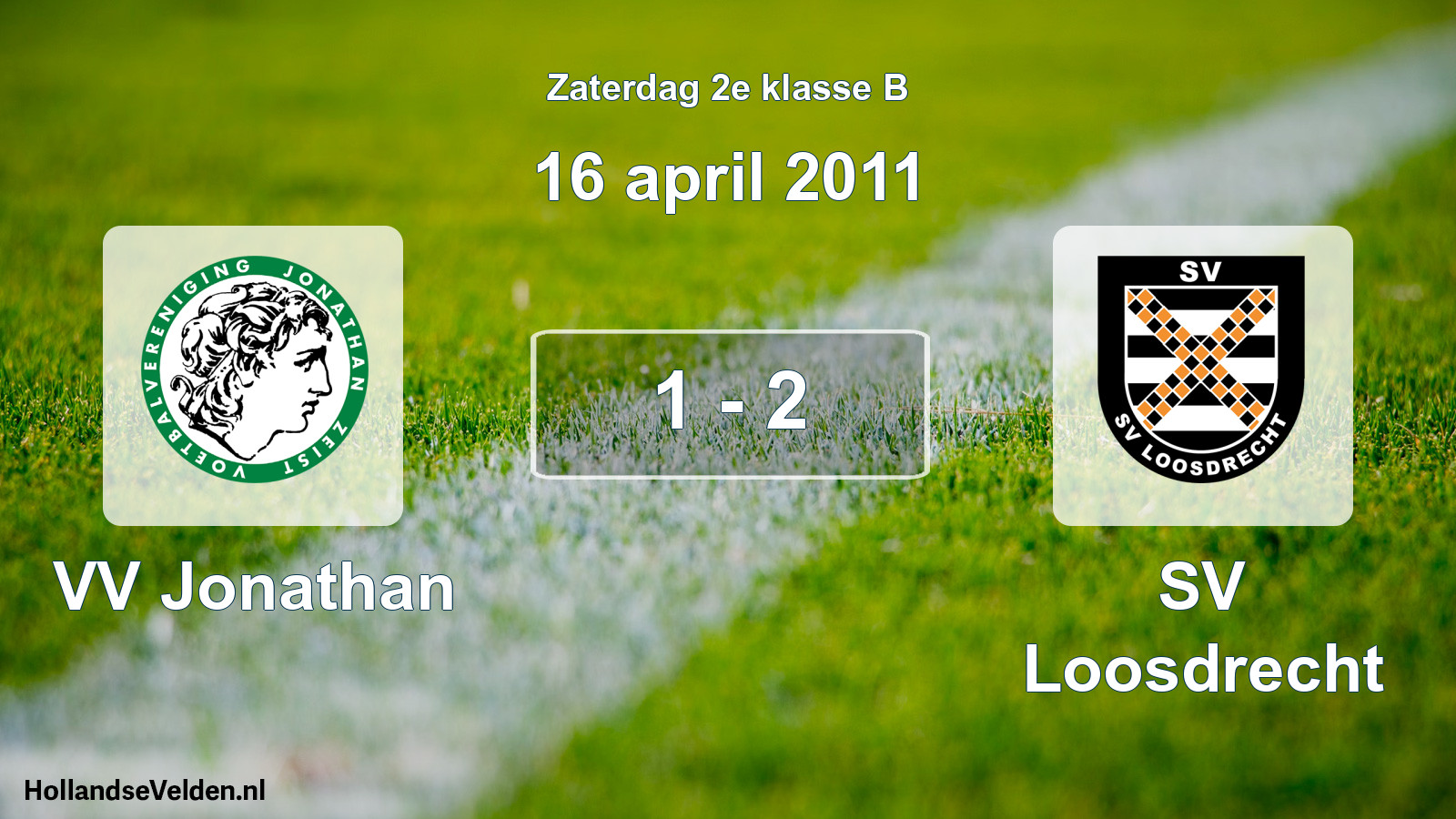 Total number of matches played: VV Jonathan - SV Loosdrecht 1 - 2 (16 April 2011)