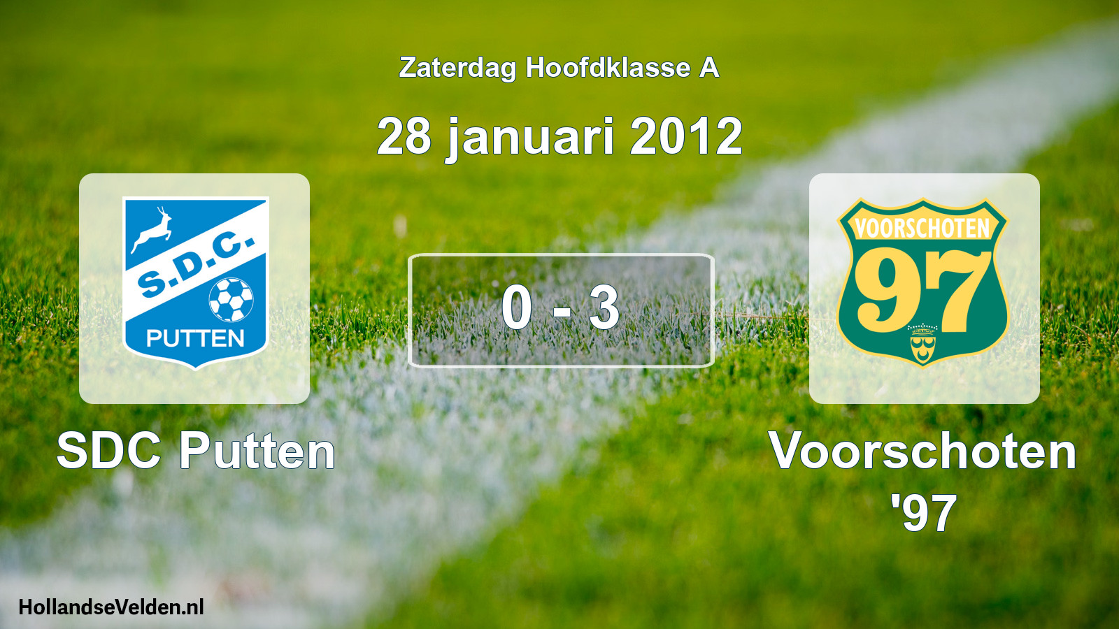 Total number of matches played: SDC Putten - Voorschoten '97 0 - 3 (28 January 2012)