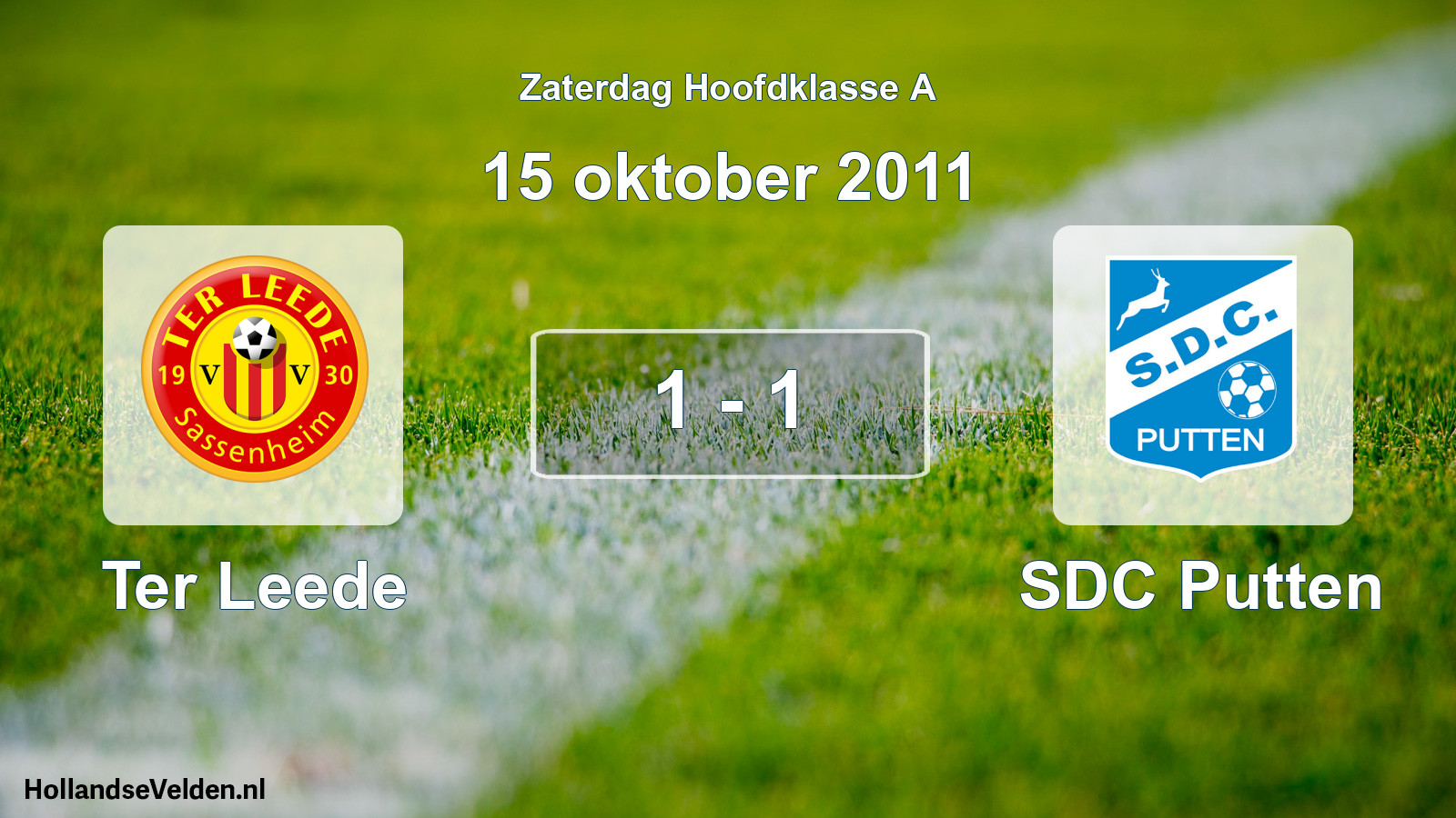 Total number of matches played: Ter Leede - SDC Putten 1 - 1 (15 October 2011)