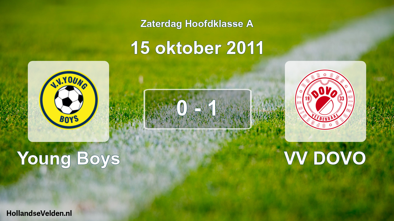Total number of matches played: Young Boys - VV DOVO 0 - 1 (15 October 2011)