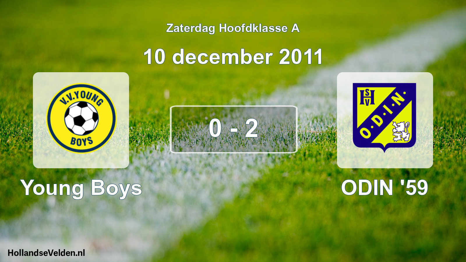 Total number of matches played: Young Boys - ODIN '59 0 - 2 (10 December 2011)