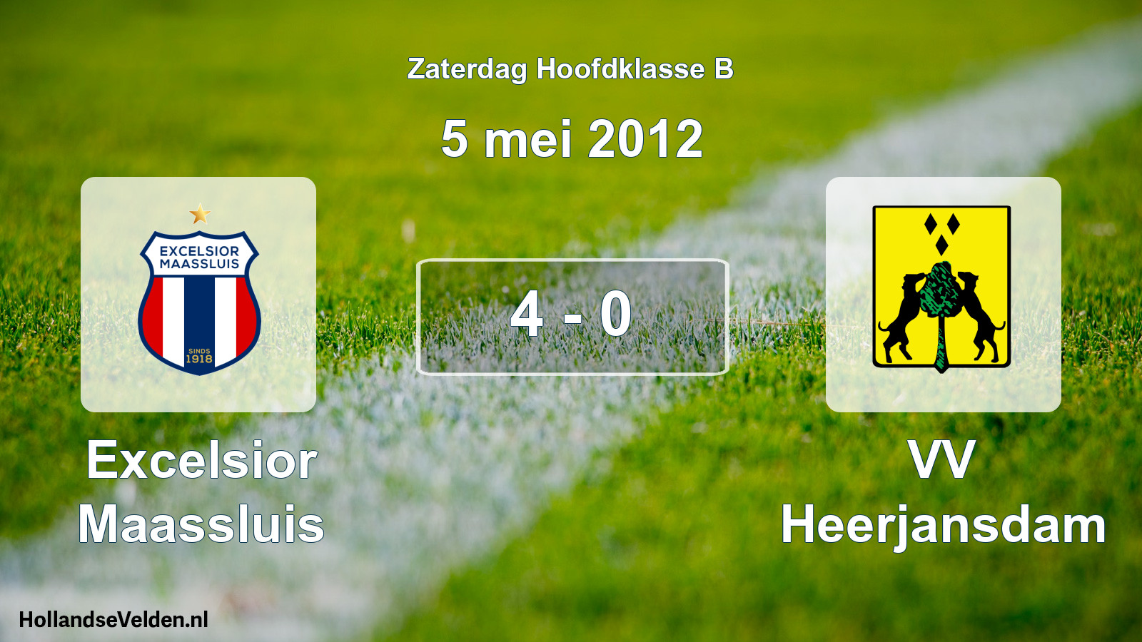 Total number of matches played: Excelsior Maassluis - VV Heerjansdam 4 - 0 (5 May 2012)