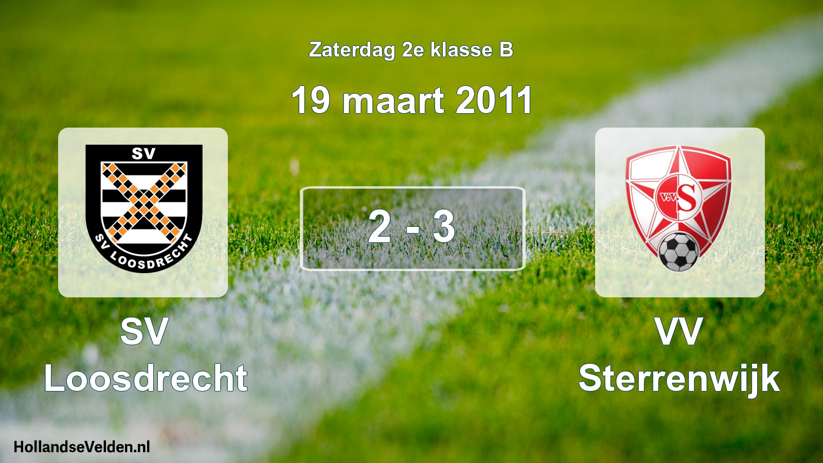 Total number of matches played: SV Loosdrecht - VV Sterrenwijk 2 - 3 (19 March 2011)
