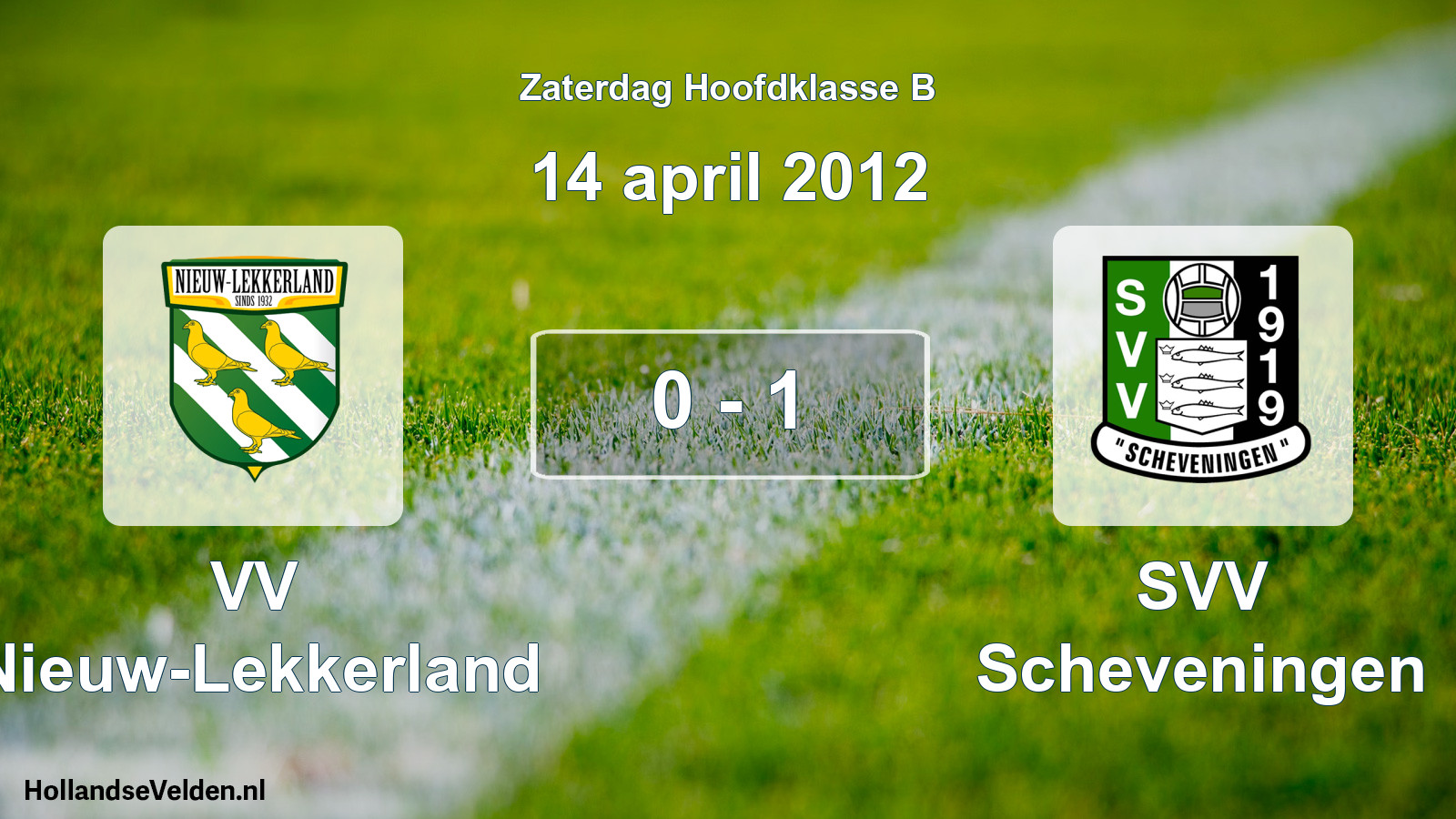 Total number of matches played: VV Nieuw-Lekkerland - SVV Scheveningen 0 - 1 (14 April 2012)
