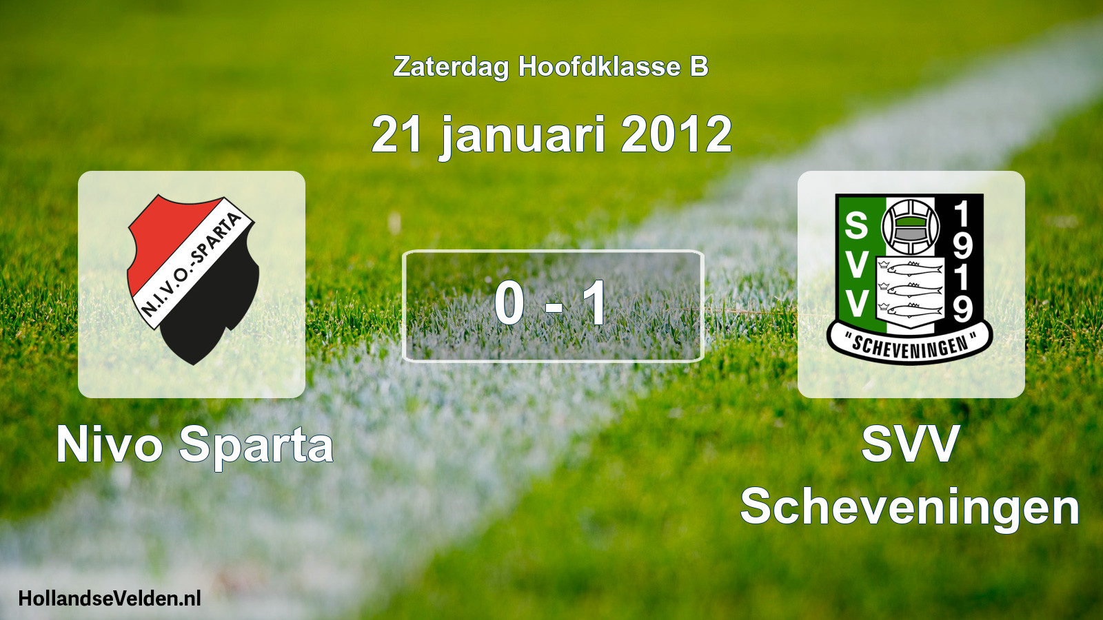 Total number of matches played: Nivo Sparta - SVV Scheveningen 0 - 1 (21 January 2012)