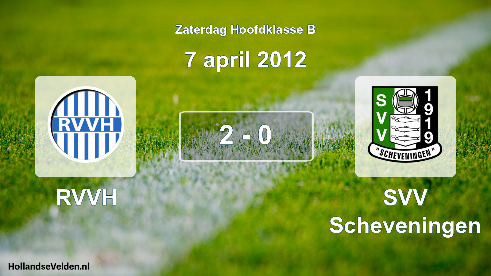 Total number of matches played: RVVH - SVV Scheveningen 2 - 0 (7 April 2012)