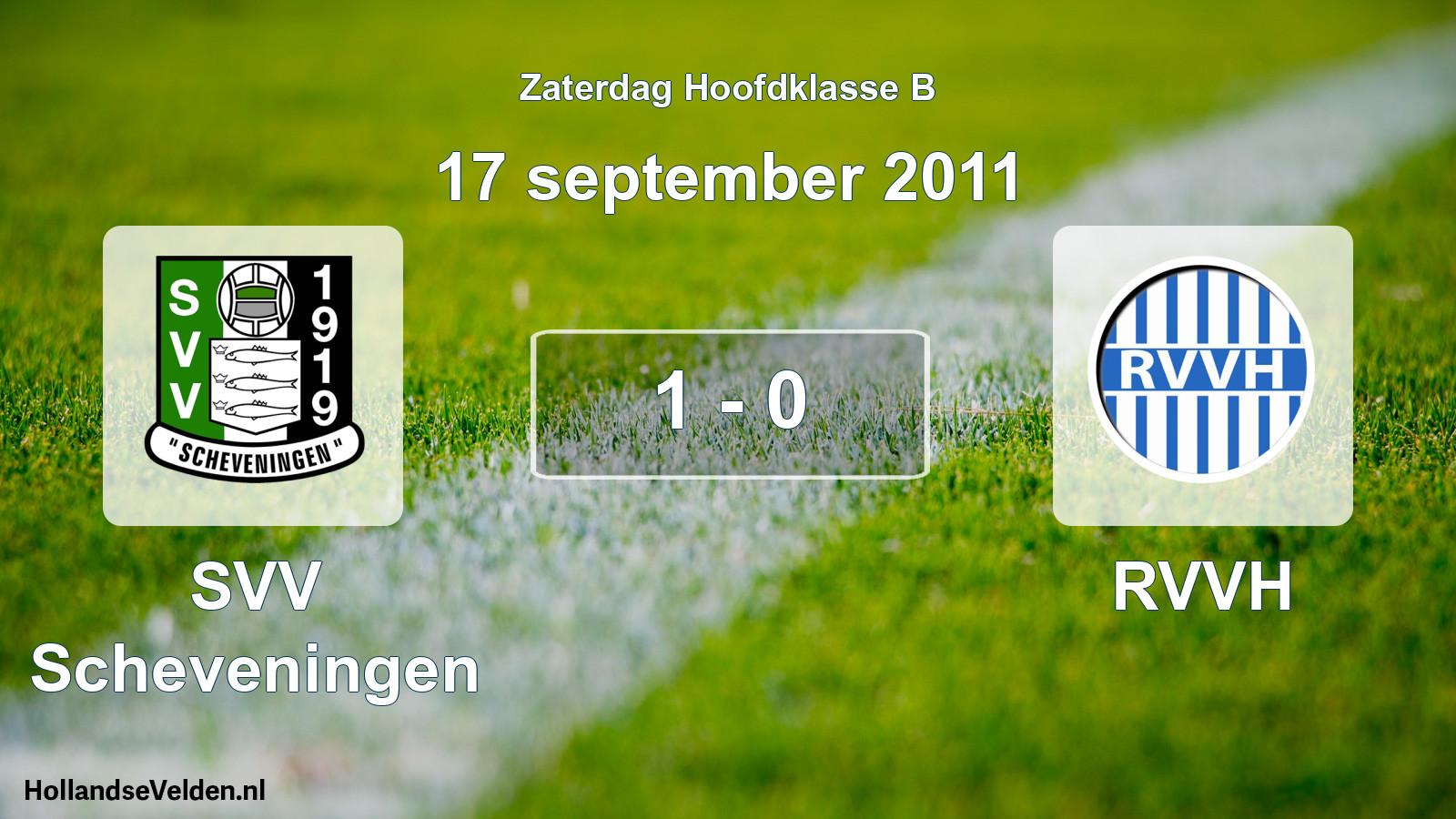 Total number of matches played: SVV Scheveningen - RVVH 1 - 0 (17 September 2011)