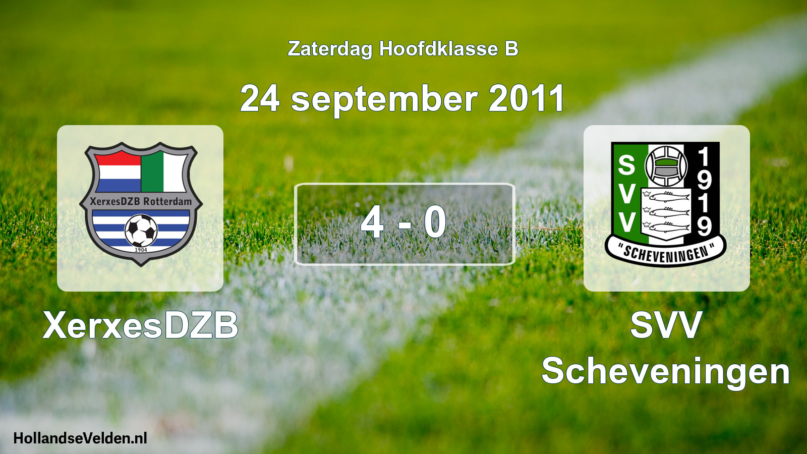 Total number of matches played: XerxesDZB - SVV Scheveningen 4 - 0 (24 September 2011)