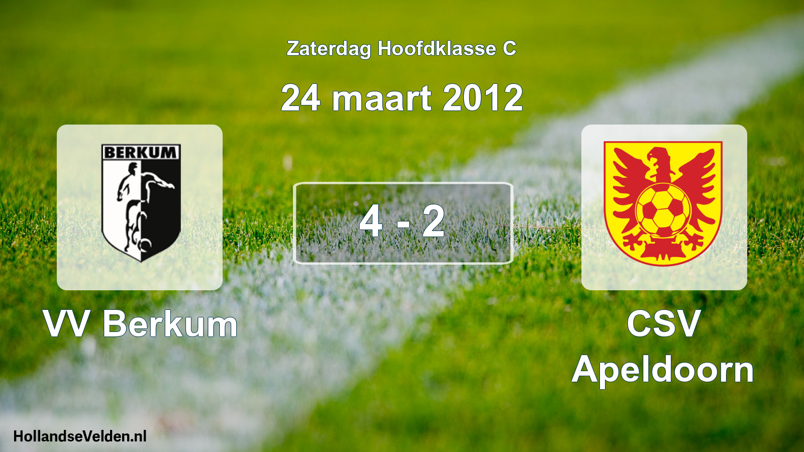 Total number of matches played: VV Berkum - CSV Apeldoorn 4 - 2 (24 March 2012)
