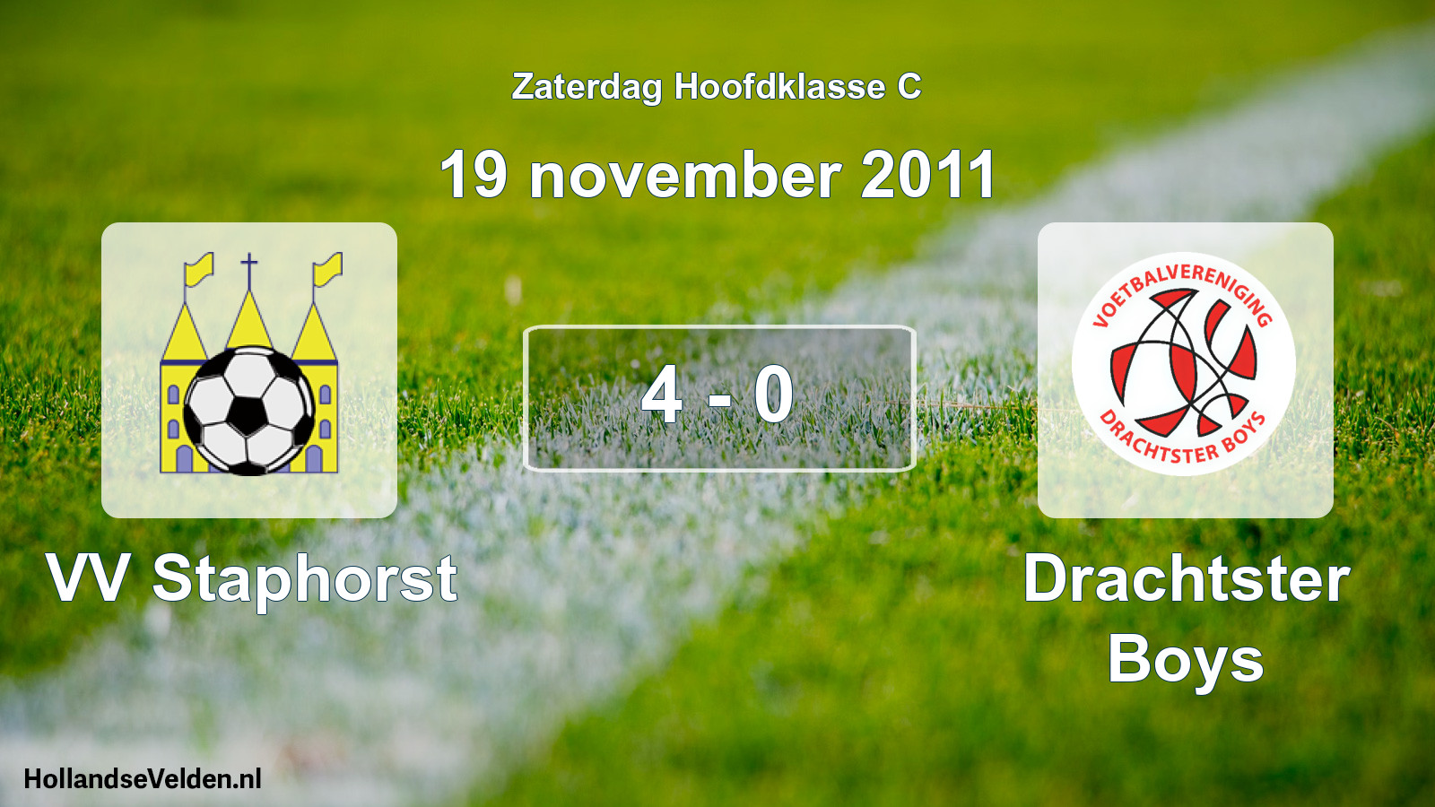 Total number of matches played: VV Staphorst - Drachtster Boys 4 - 0 (19 November 2011)