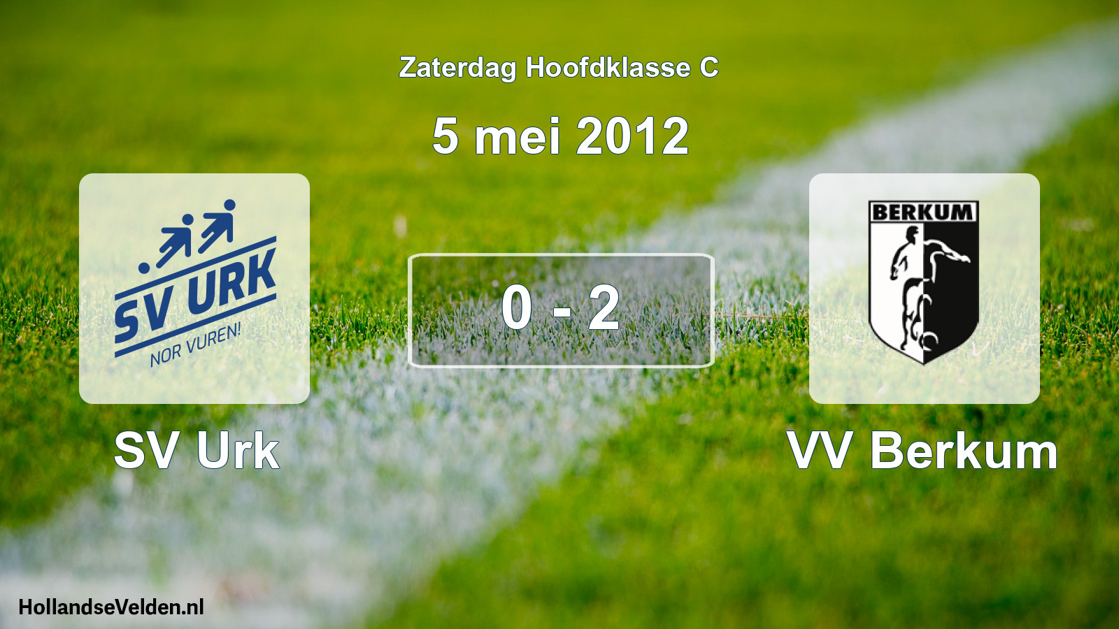 Total number of matches played: SV Urk - VV Berkum 0 - 2 (5 May 2012)
