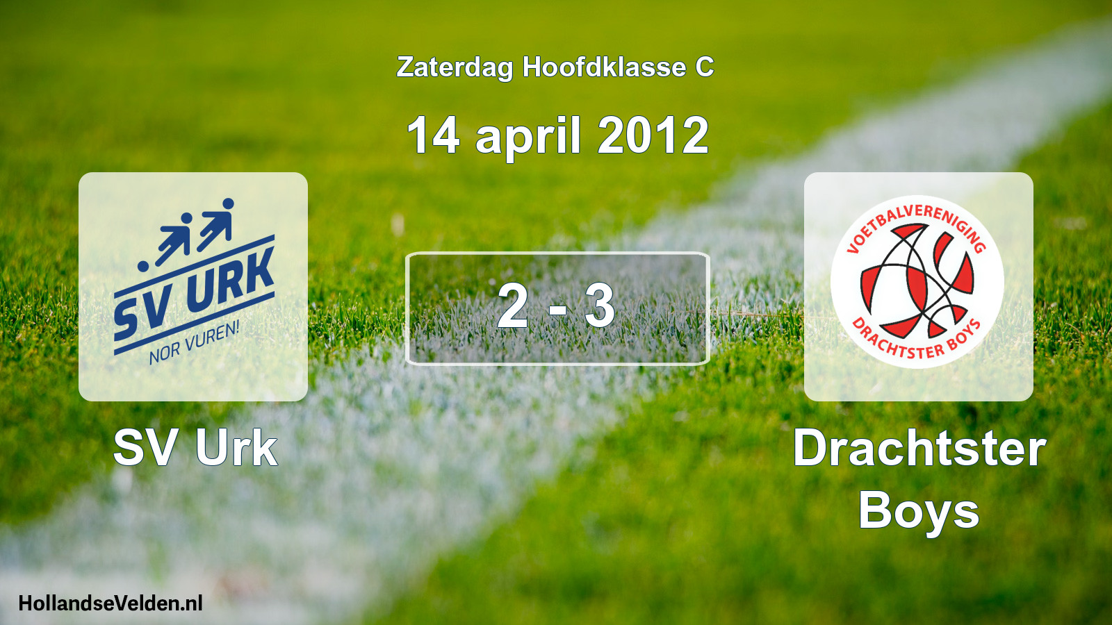 Total number of matches played: SV Urk - Drachtster Boys 2 - 3 (14 April 2012)