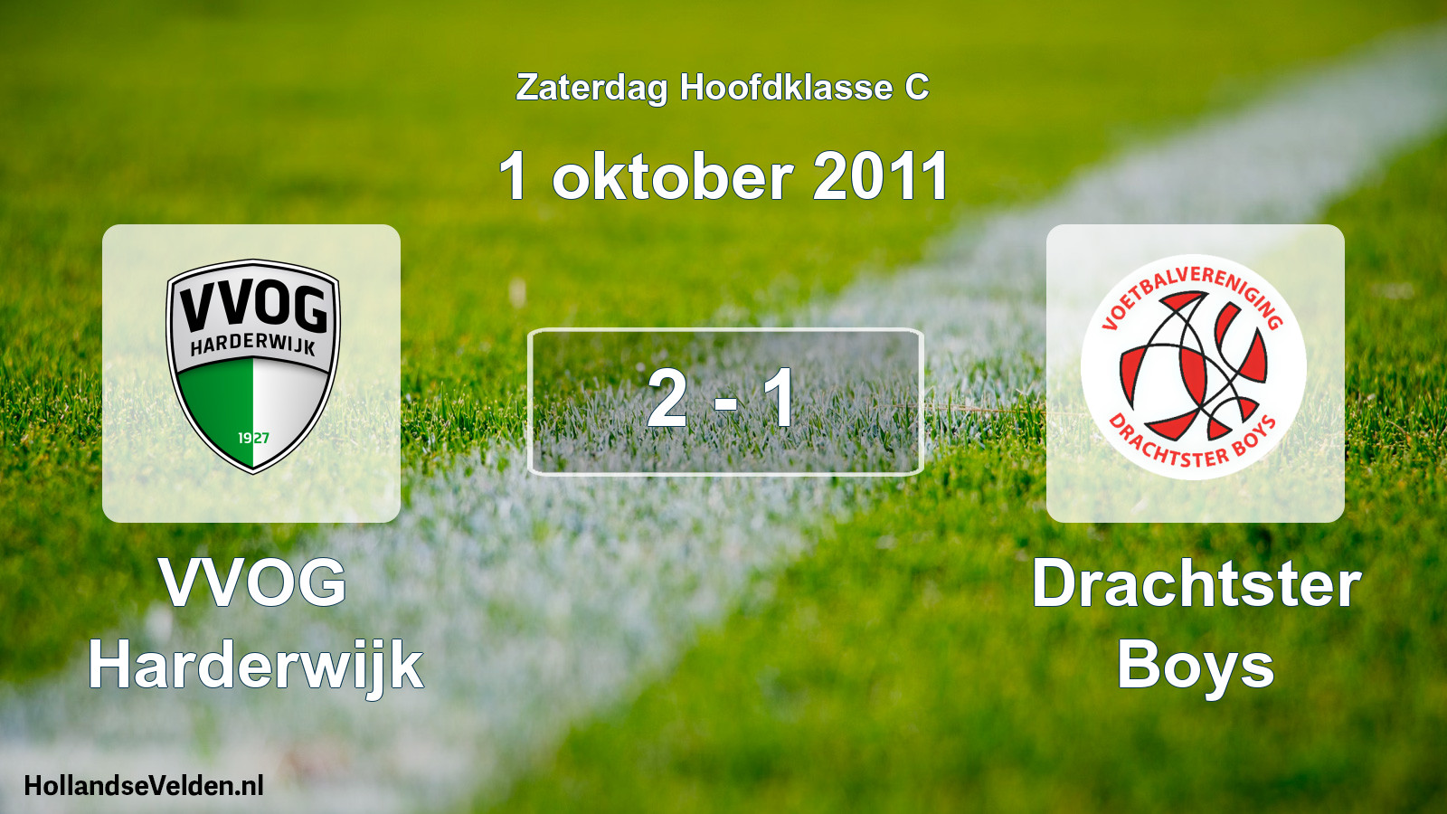 Total number of matches played: VVOG Harderwijk - Drachtster Boys 2 - 1 (1 October 2011)