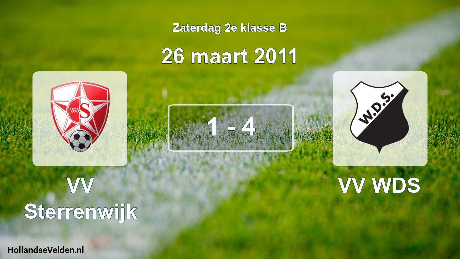 Total number of matches played: VV Sterrenwijk - VV WDS 1 - 4 (26 March 2011)