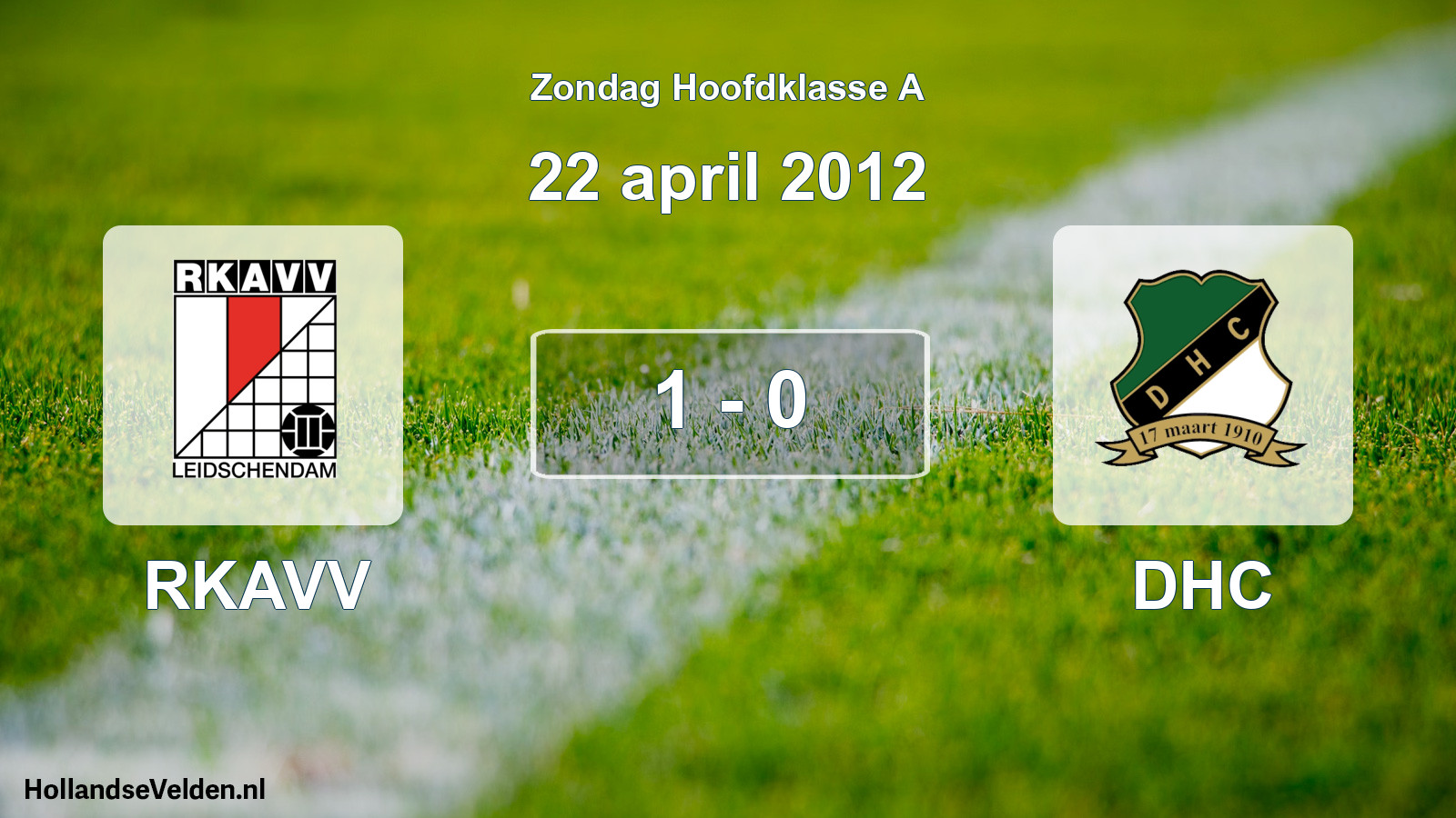 Total number of matches played: RKAVV - DHC 1 - 0 (22 April 2012)