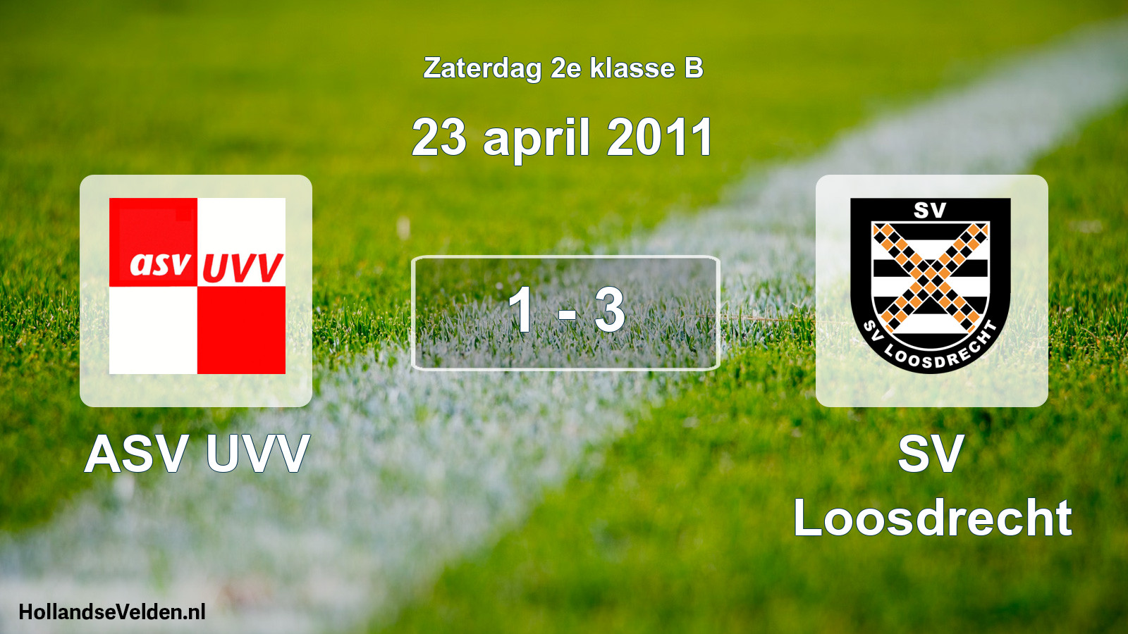 Total number of matches played: ASV UVV - SV Loosdrecht 1 - 3 (23 April 2011)