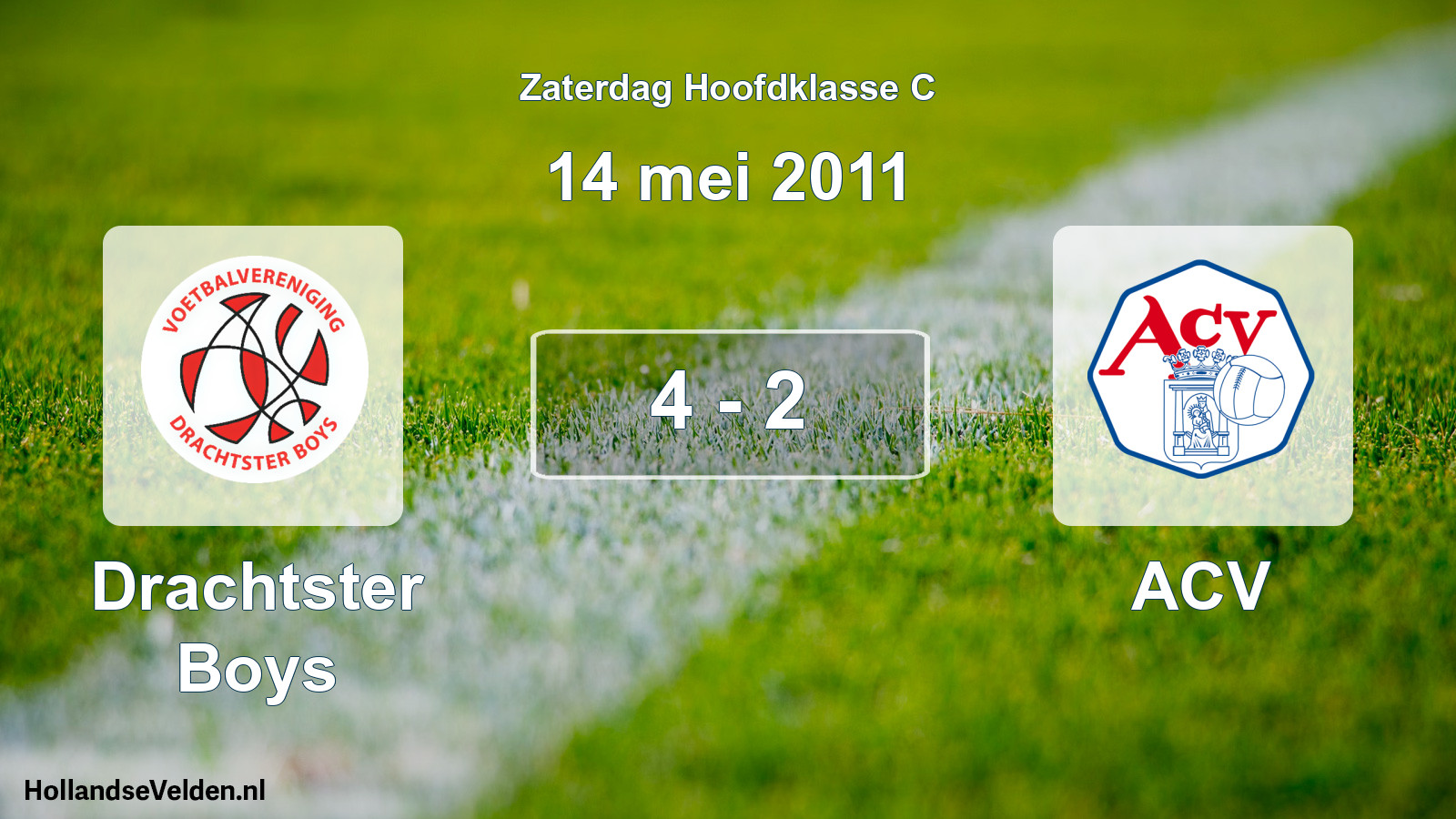 Total number of matches played: Drachtster Boys - ACV 4 - 2 (14 May 2011)