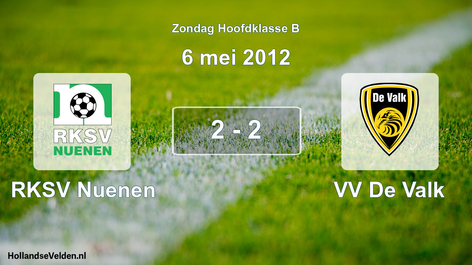 Total number of matches played: RKSV Nuenen - VV De Valk 2 - 2 (6 May 2012)