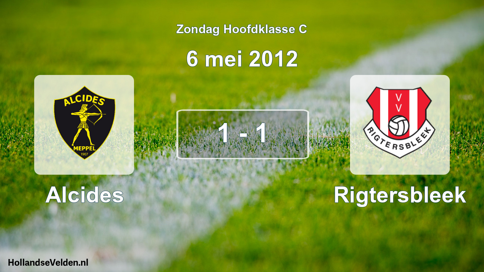 Total number of matches played: Alcides - Rigtersbleek 1 - 1 (6 May 2012)