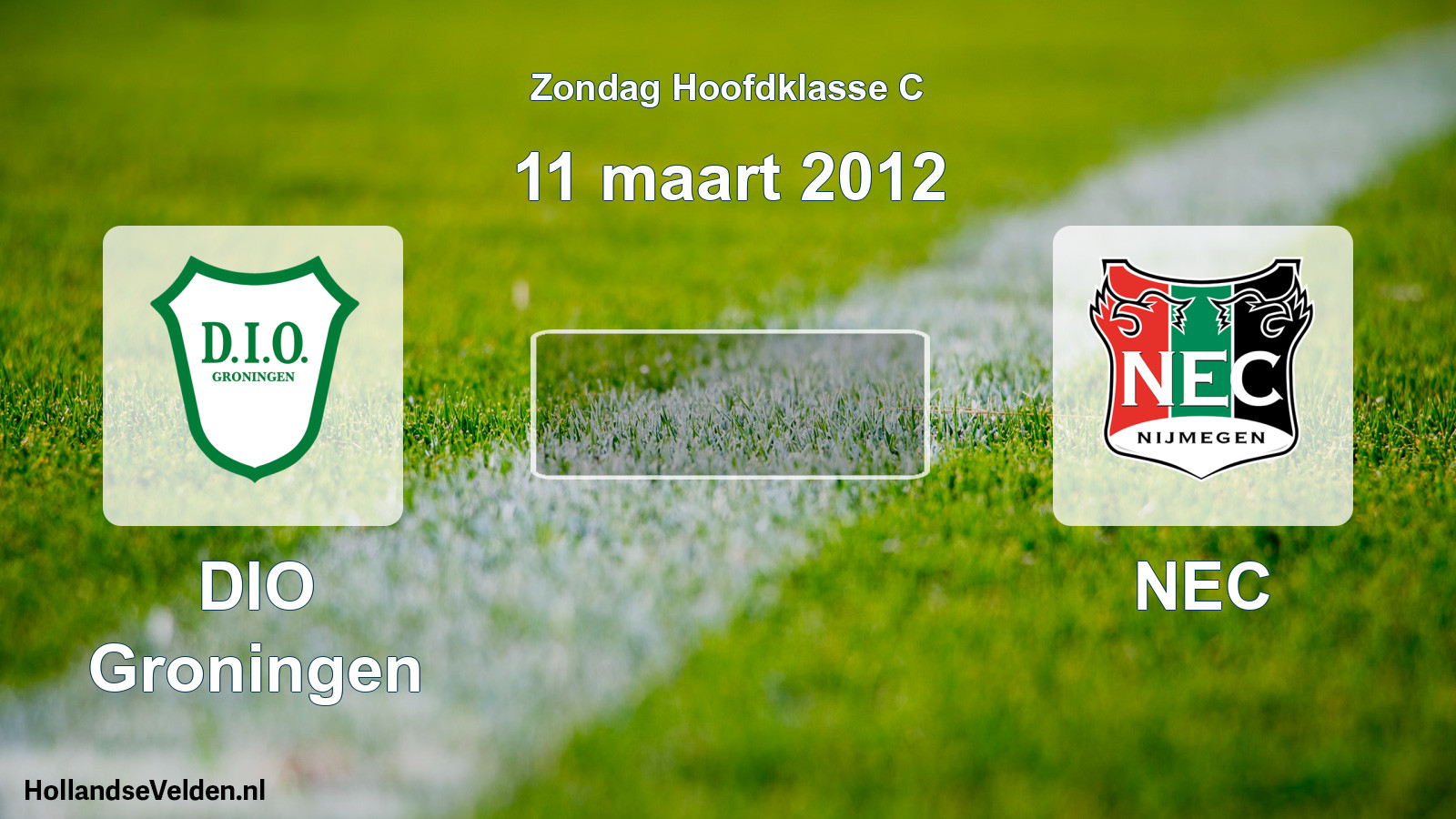 Scheduled Match: DIO Groningen - NEC (11 March 2012)