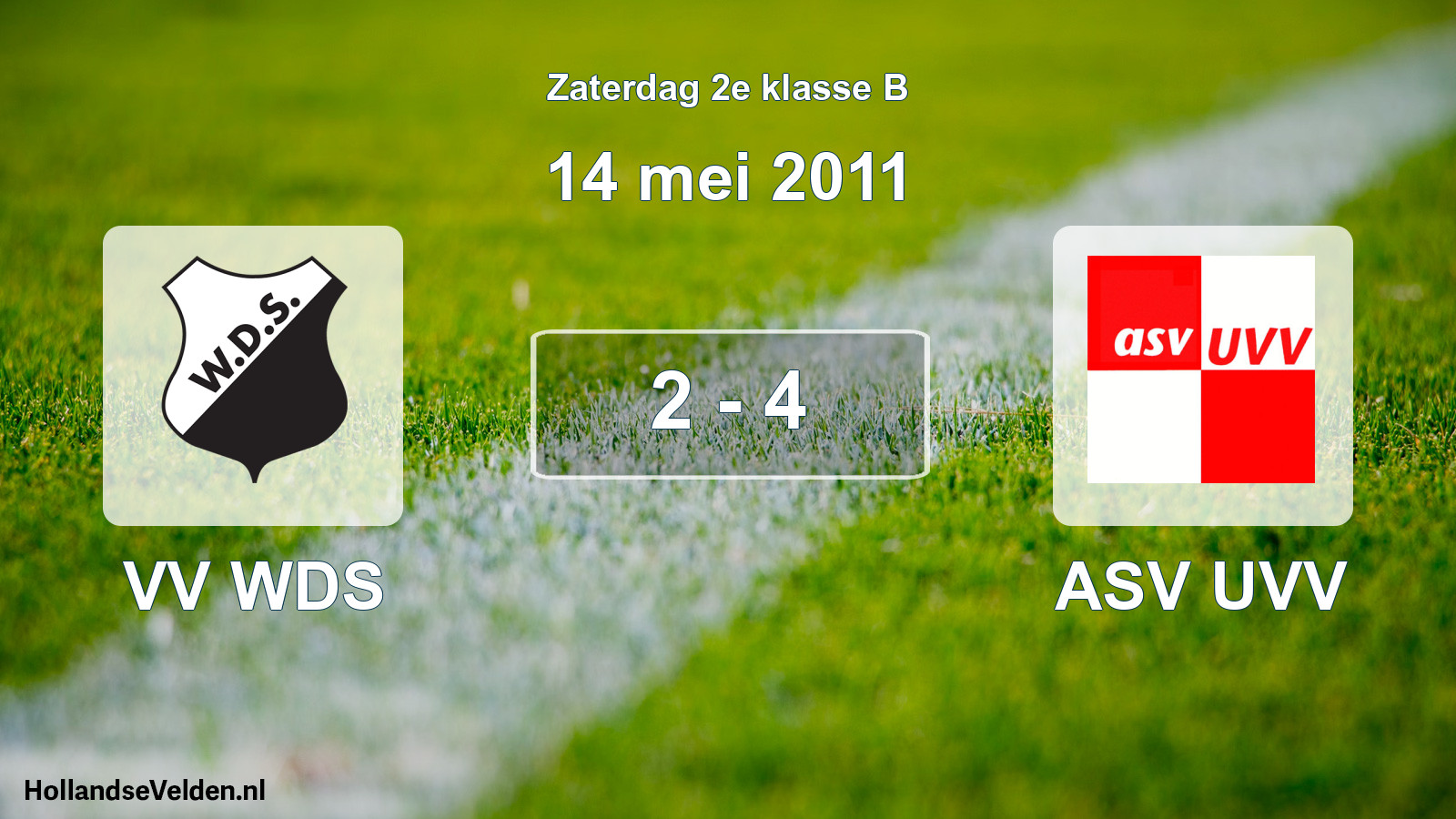 Total number of matches played: VV WDS - ASV UVV 2 - 4 (14 May 2011)