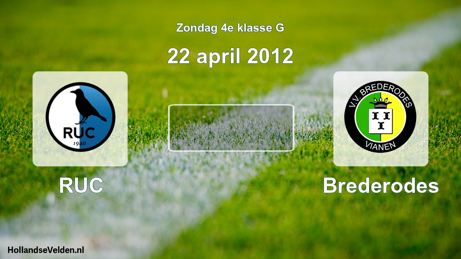 Scheduled Match: RUC - Brederodes (22 April 2012)