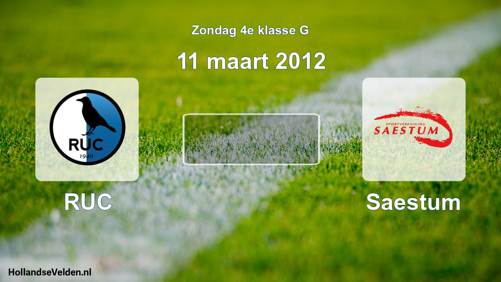 Scheduled Match: RUC - Saestum (11 March 2012)