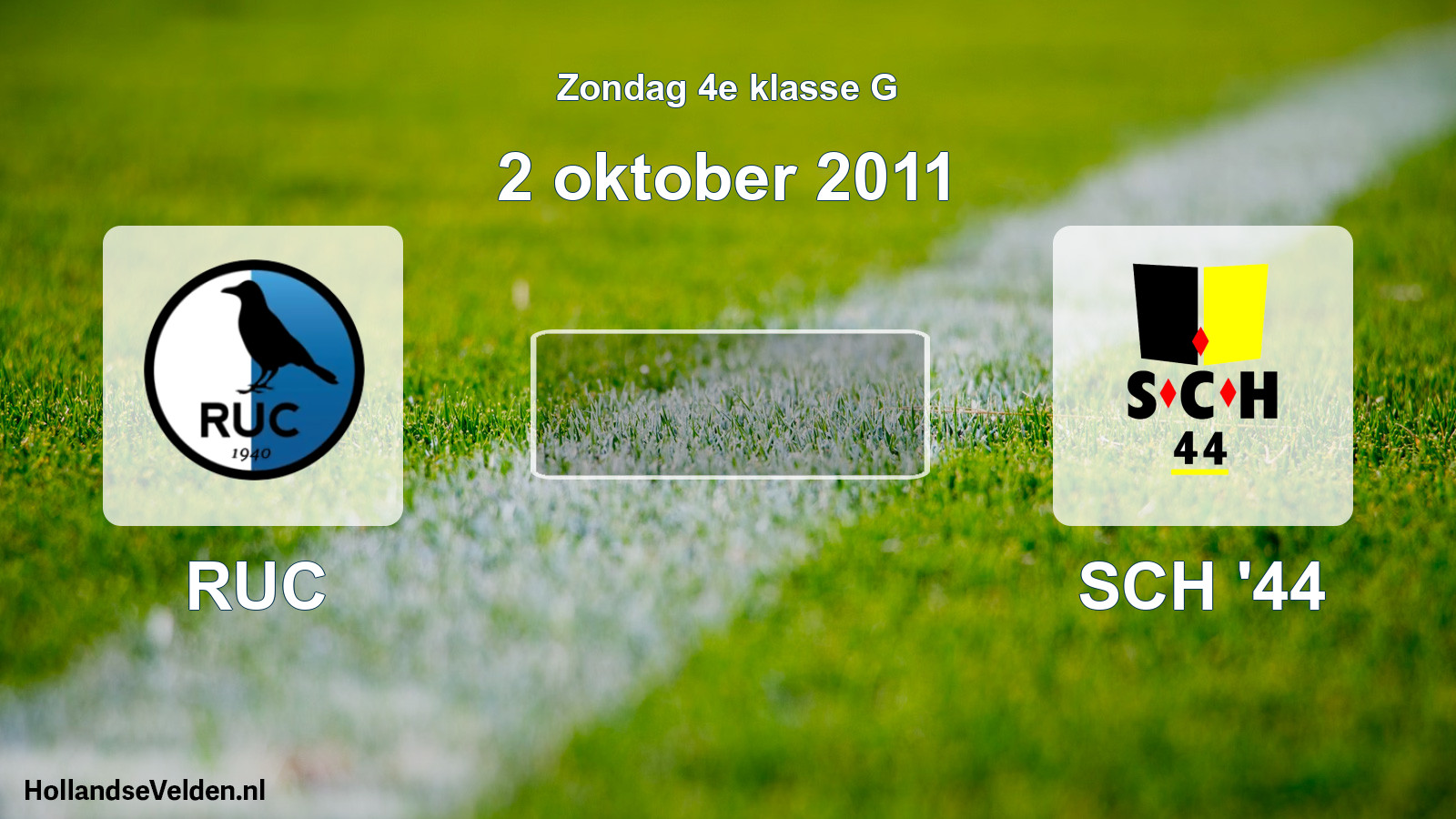 Scheduled Match: RUC - SCH '44 (2 October 2011)