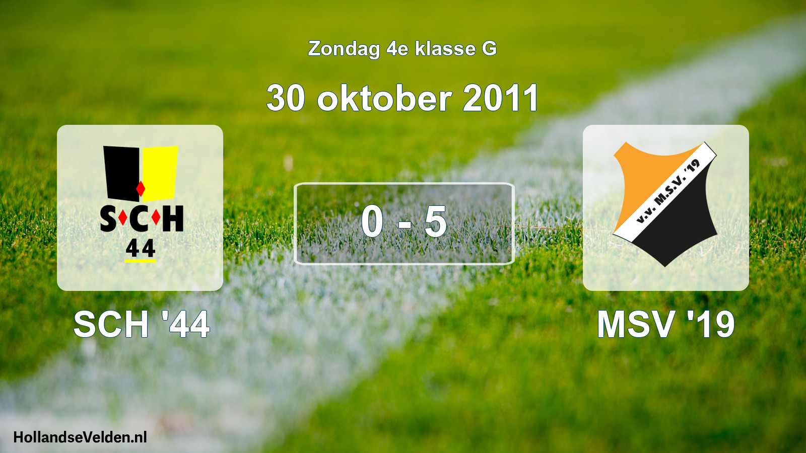 Total number of matches played: SCH '44 - MSV '19 0 - 5 (30 October 2011)