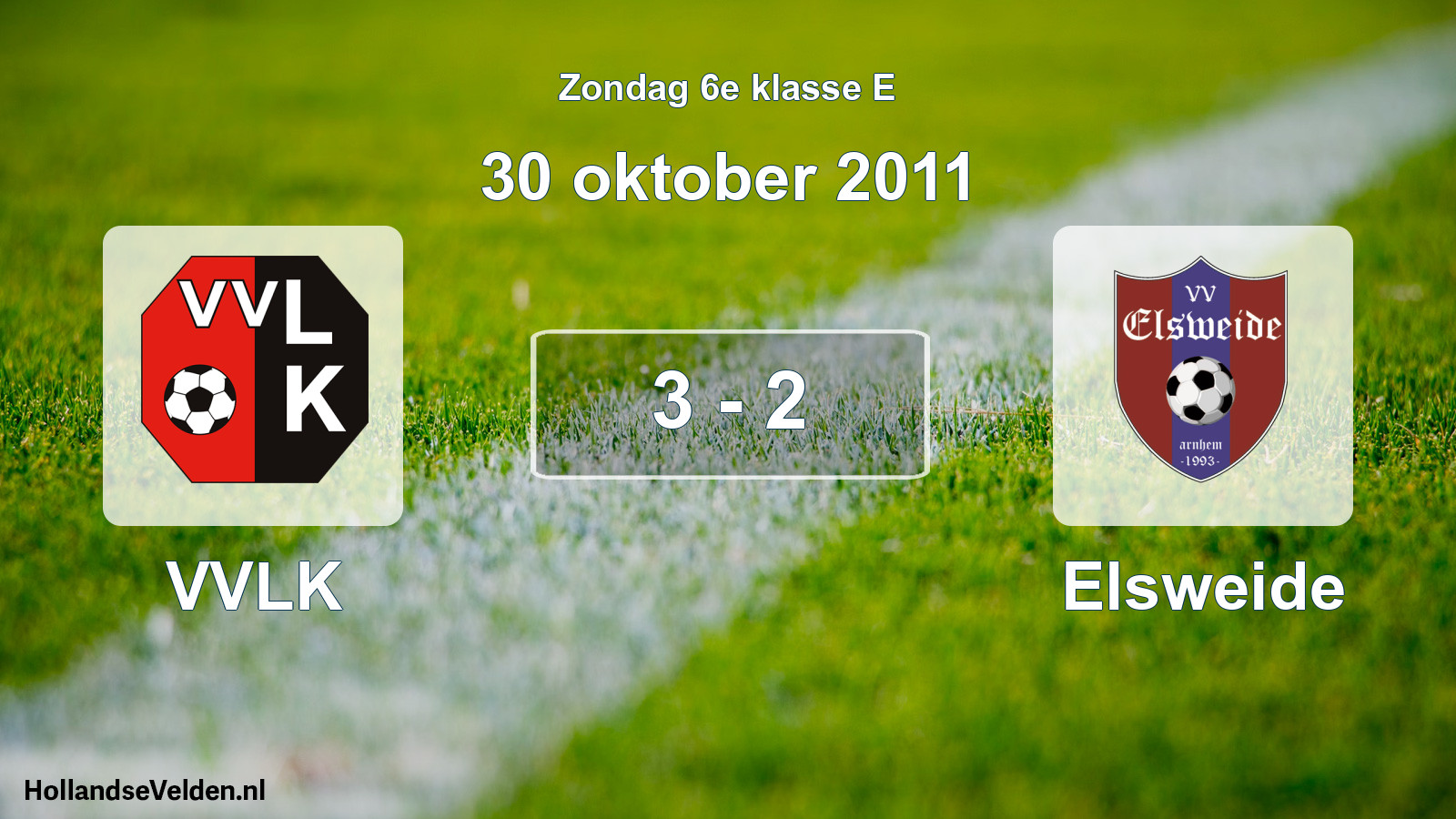 Total number of matches played: VVLK - Elsweide 3 - 2 (30 October 2011)