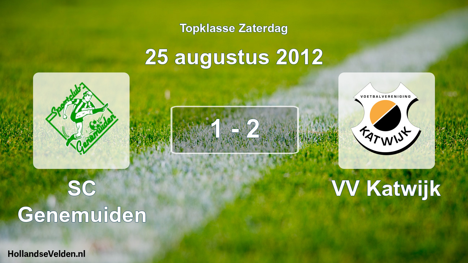Total number of matches played: SC Genemuiden - VV Katwijk 1 - 2 (25 August 2012)