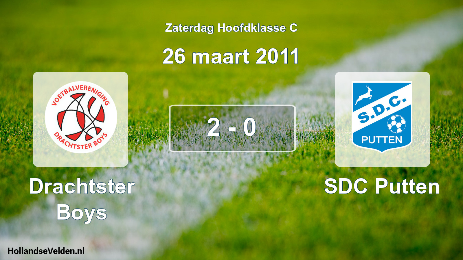 Total number of matches played: Drachtster Boys - SDC Putten 2 - 0 (26 March 2011)