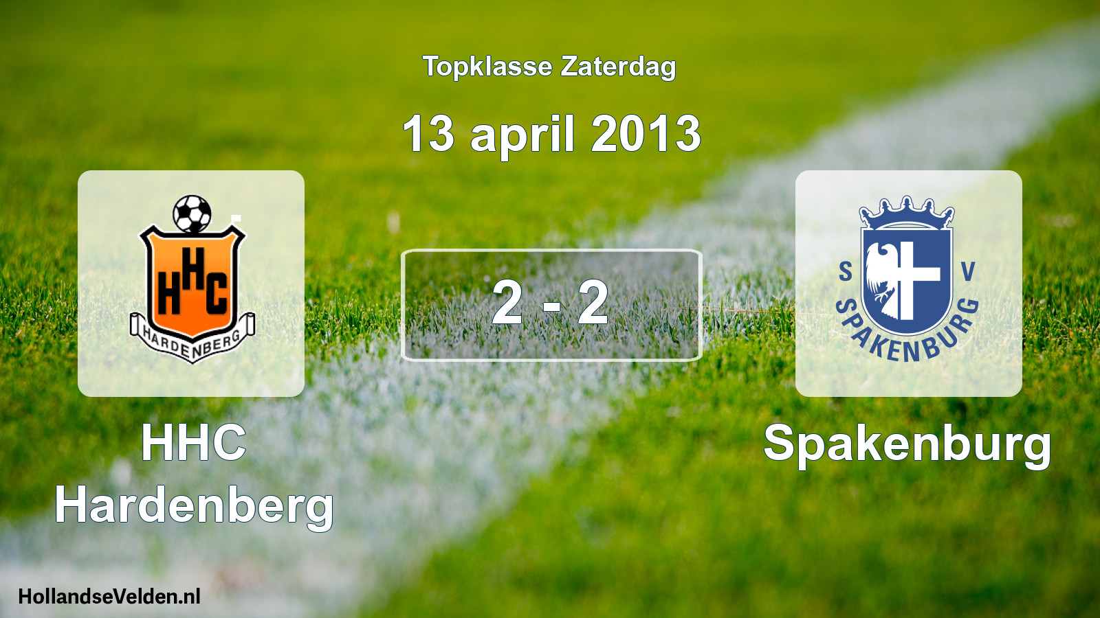 Total number of matches played: HHC Hardenberg - Spakenburg 2 - 2 (13 April 2013)