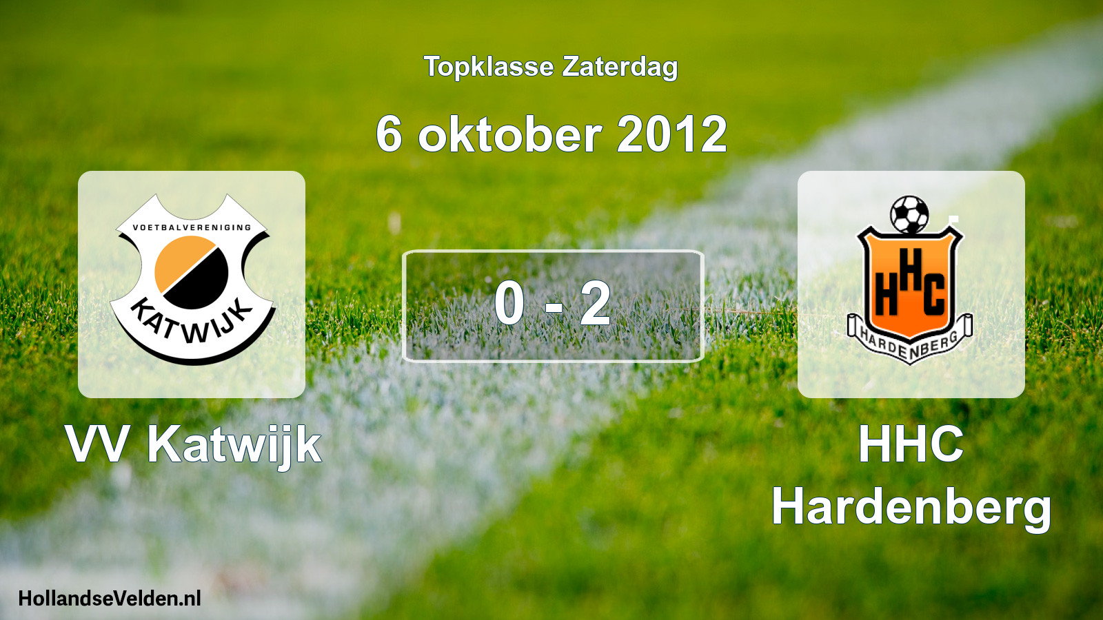 Total number of matches played: VV Katwijk - HHC Hardenberg 0 - 2 (6 October 2012)