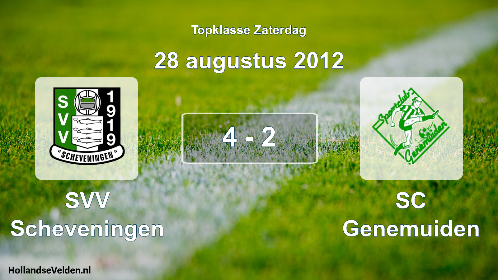 Total number of matches played: SVV Scheveningen - SC Genemuiden 4 - 2 (28 August 2012)