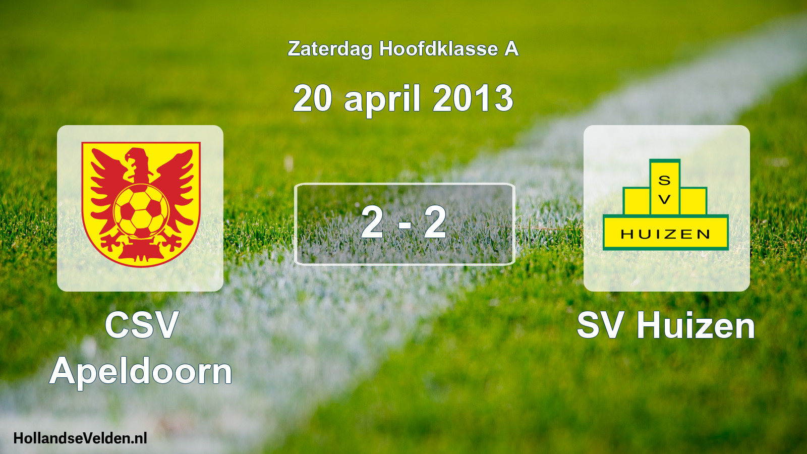 Total number of matches played: CSV Apeldoorn - SV Huizen 2 - 2 (20 April 2013)