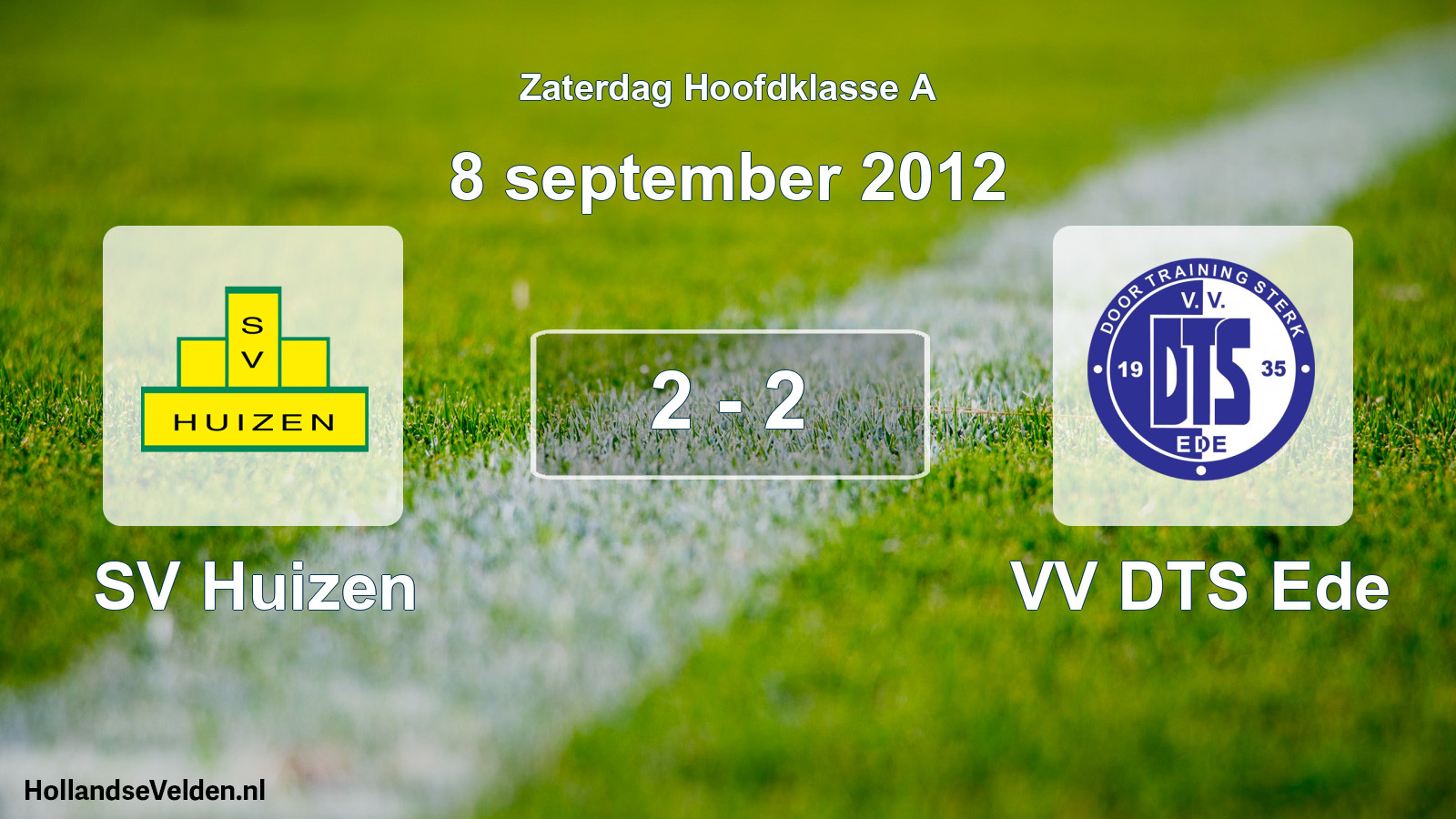 Total number of matches played: SV Huizen - VV DTS Ede 2 - 2 (8 September 2012)
