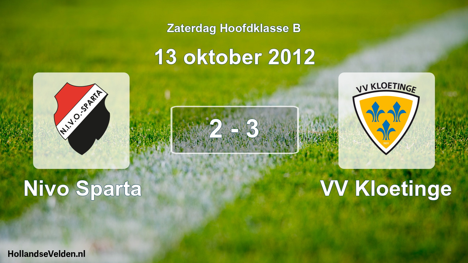 Total number of matches played: Nivo Sparta - VV Kloetinge 2 - 3 (13 October 2012)