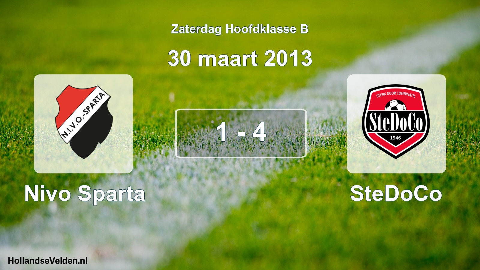 Total number of matches played: Nivo Sparta - SteDoCo 1 - 4 (30 March 2013)