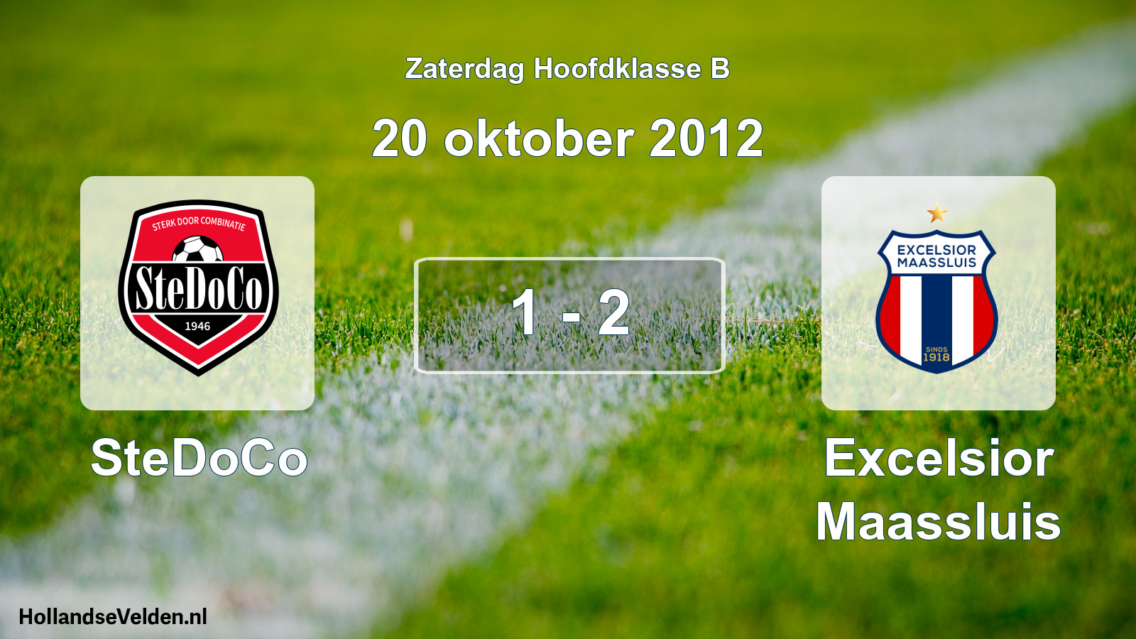 Total number of matches played: SteDoCo - Excelsior Maassluis 1 - 2 (20 October 2012)