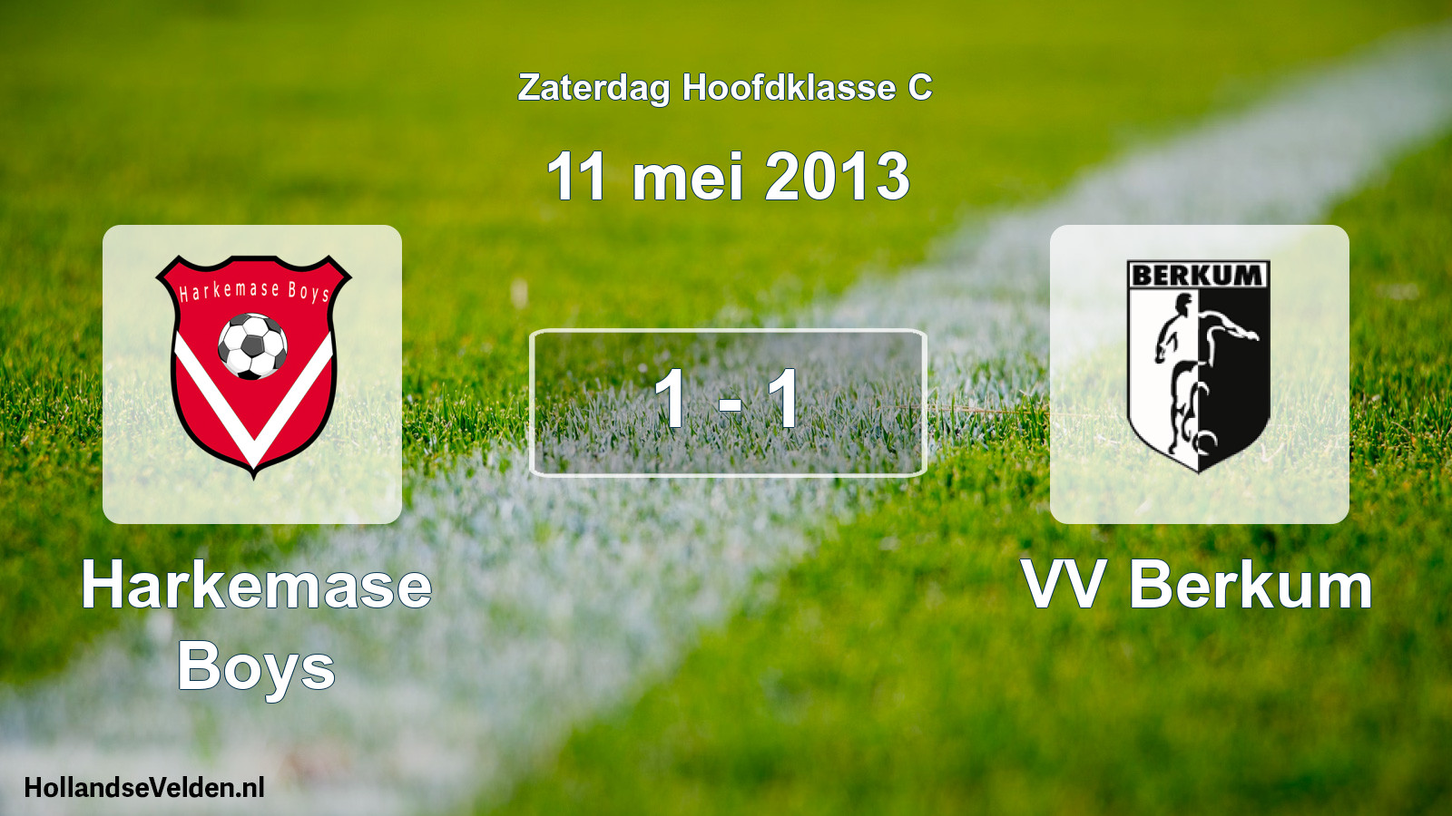 Total number of matches played: Harkemase Boys - VV Berkum 1 - 1 (11 May 2013)
