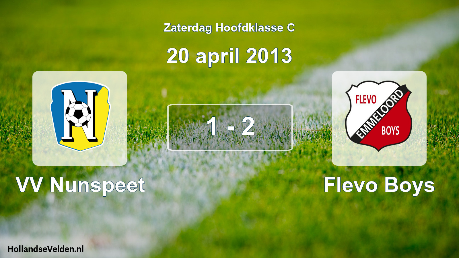 Total number of matches played: VV Nunspeet - Flevo Boys 1 - 2 (20 April 2013)